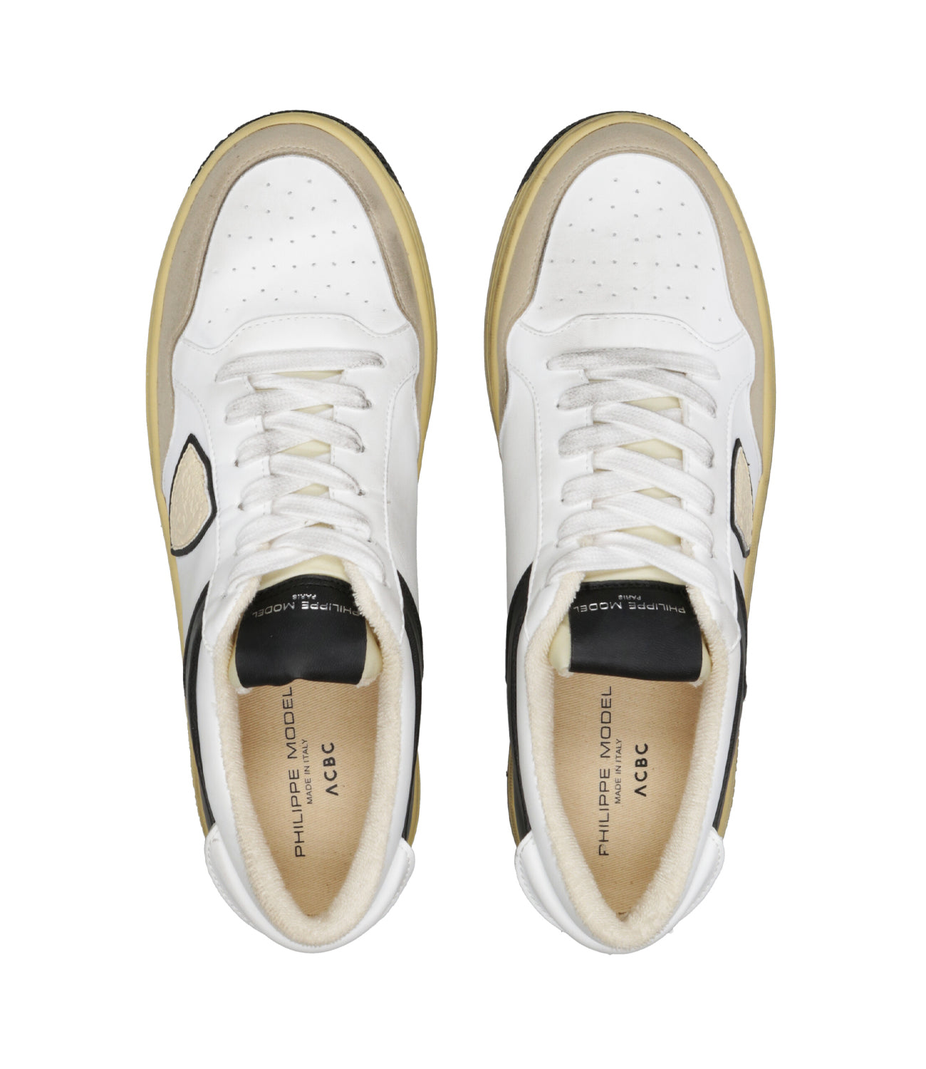 Philippe Model | Sneakers Lyon Low Man Black and White