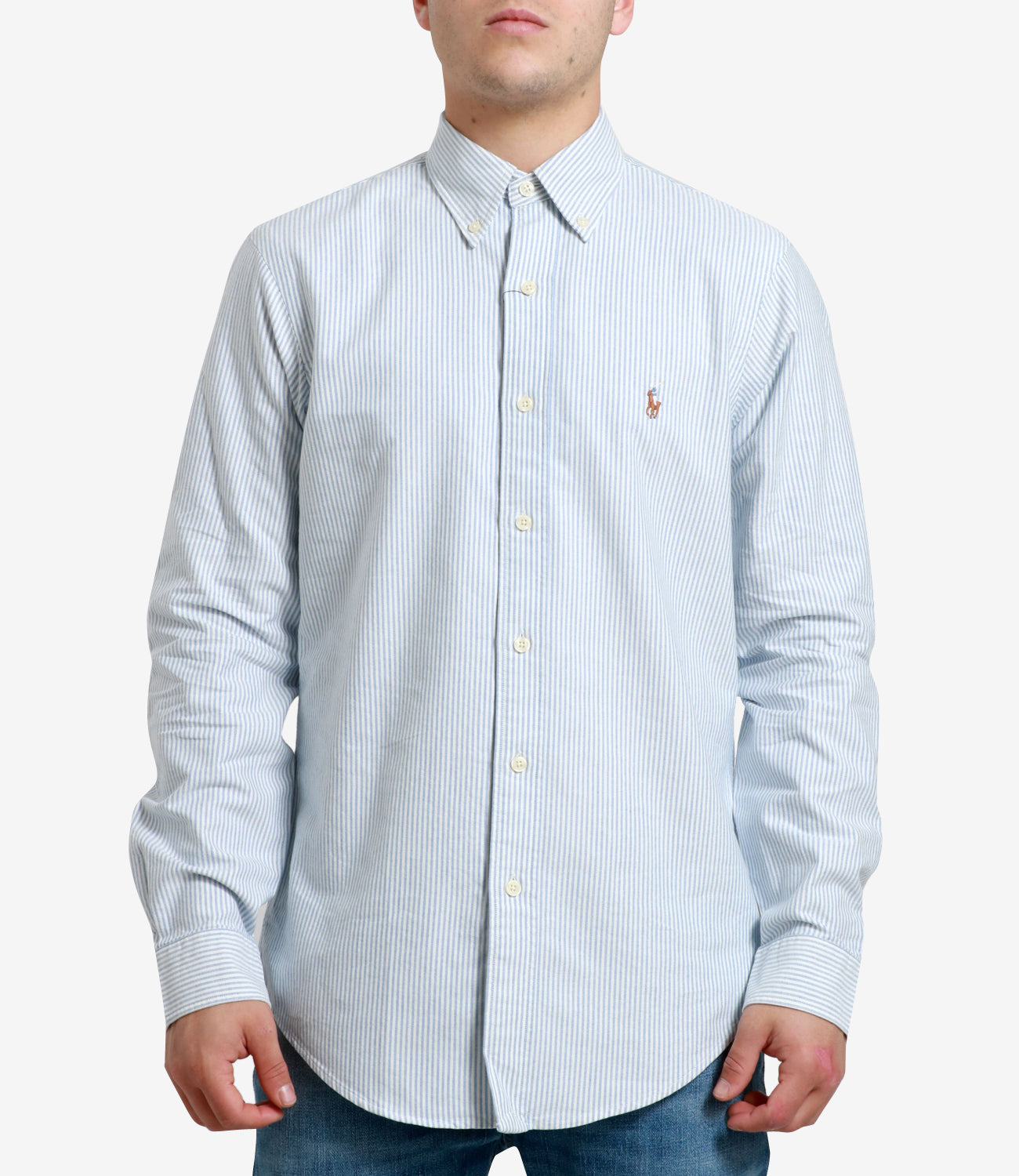 Polo Ralph Lauren | White and Light Blue Custom Shirt
