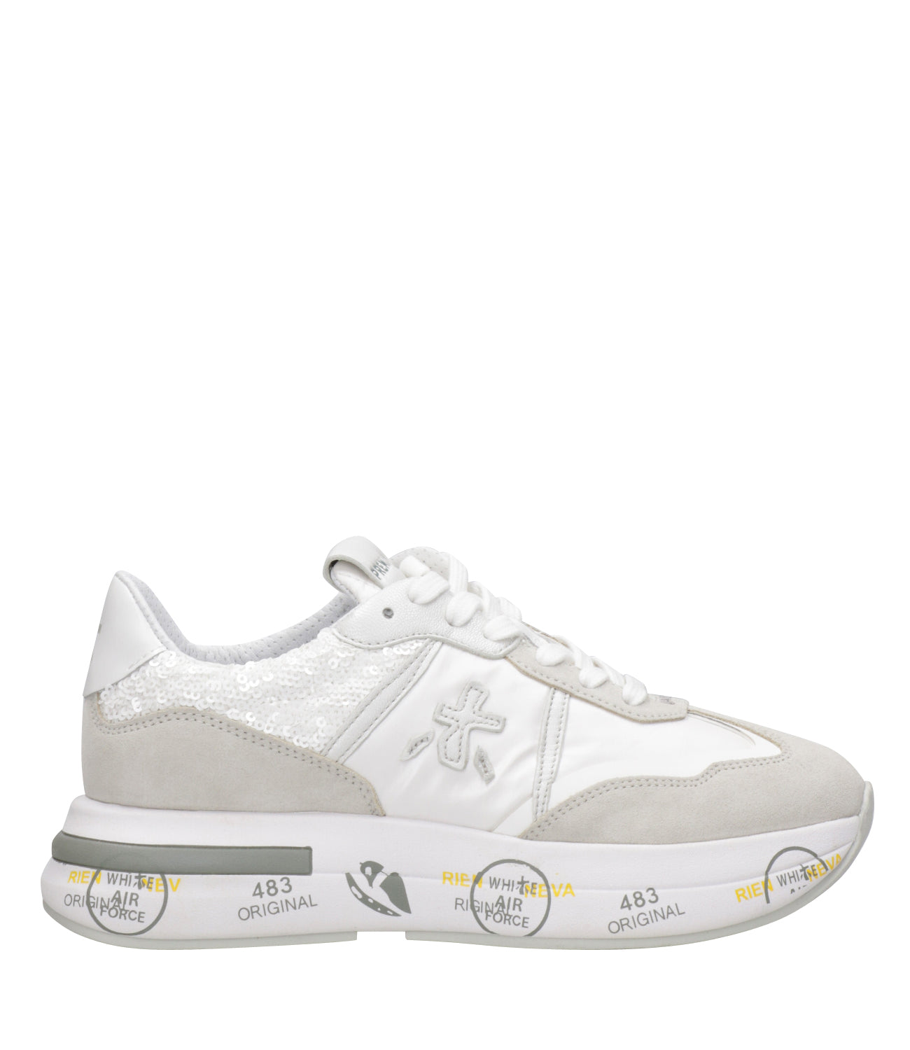 Premiata | Cassie 6346 White and Gray Sneakers
