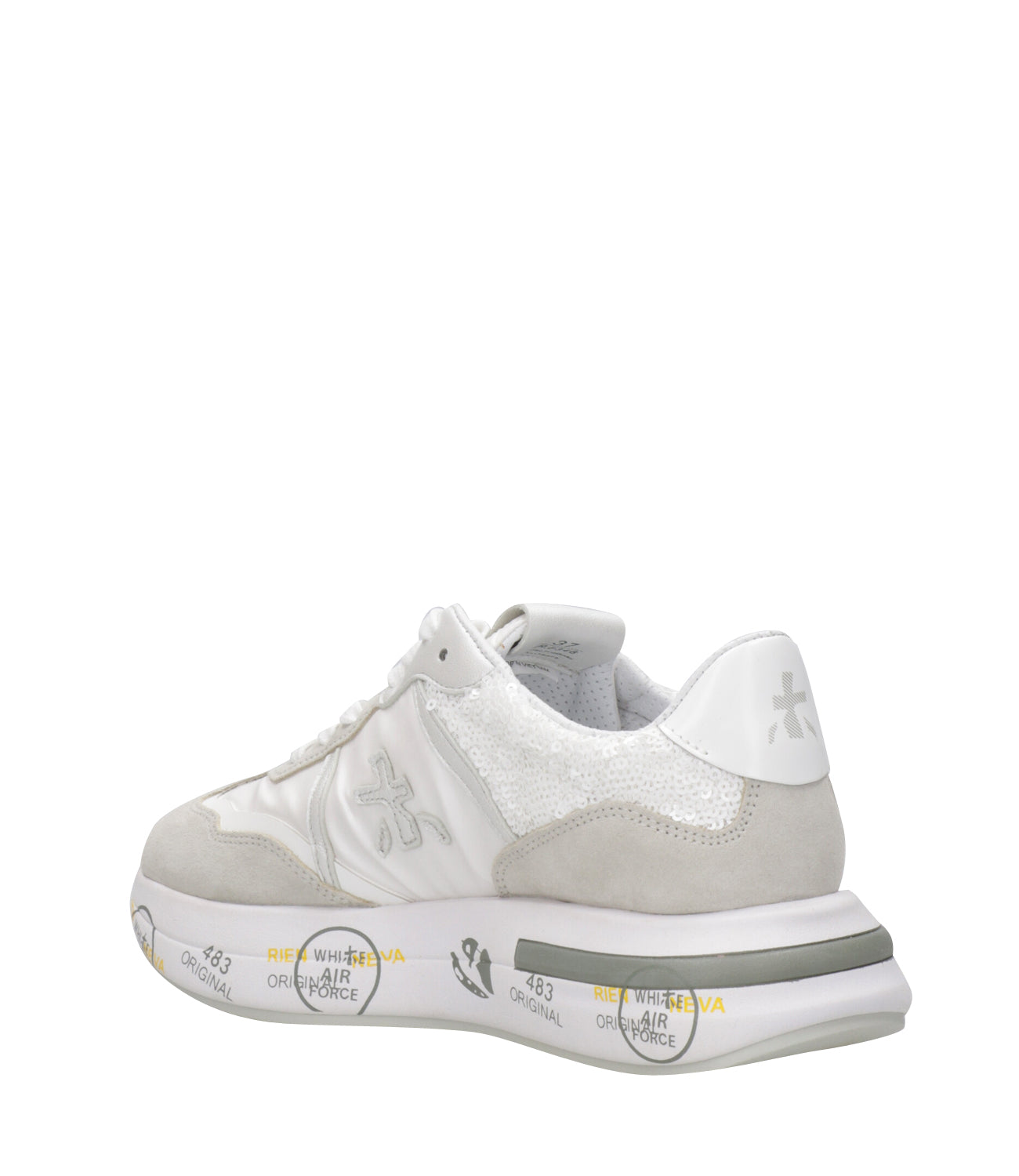 Premiata | Cassie 6346 White and Gray Sneakers