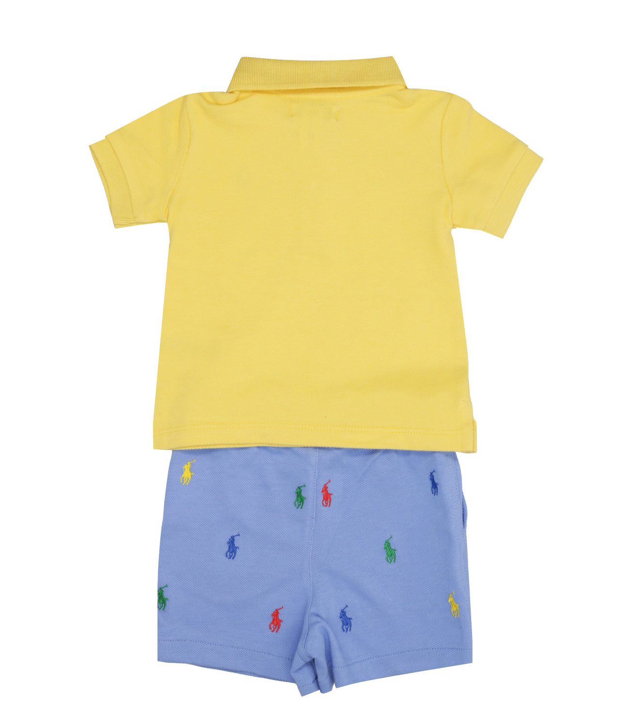 Ralph Lauren Childrenswear | Yellow and Blue T-Shirt+Bermuda Shorts Set