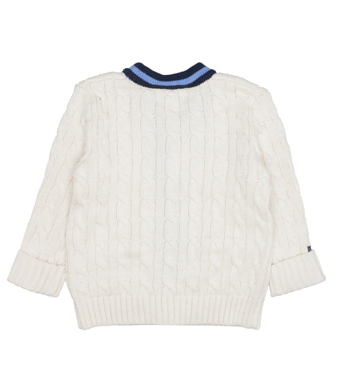 Ralph Lauren Childrenswear | Cream and Blue Cardigan