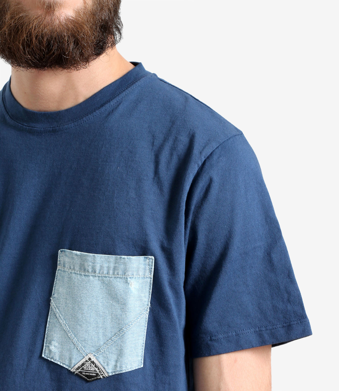 Roy Roger's | Navy Blue Pocket T-Shirt