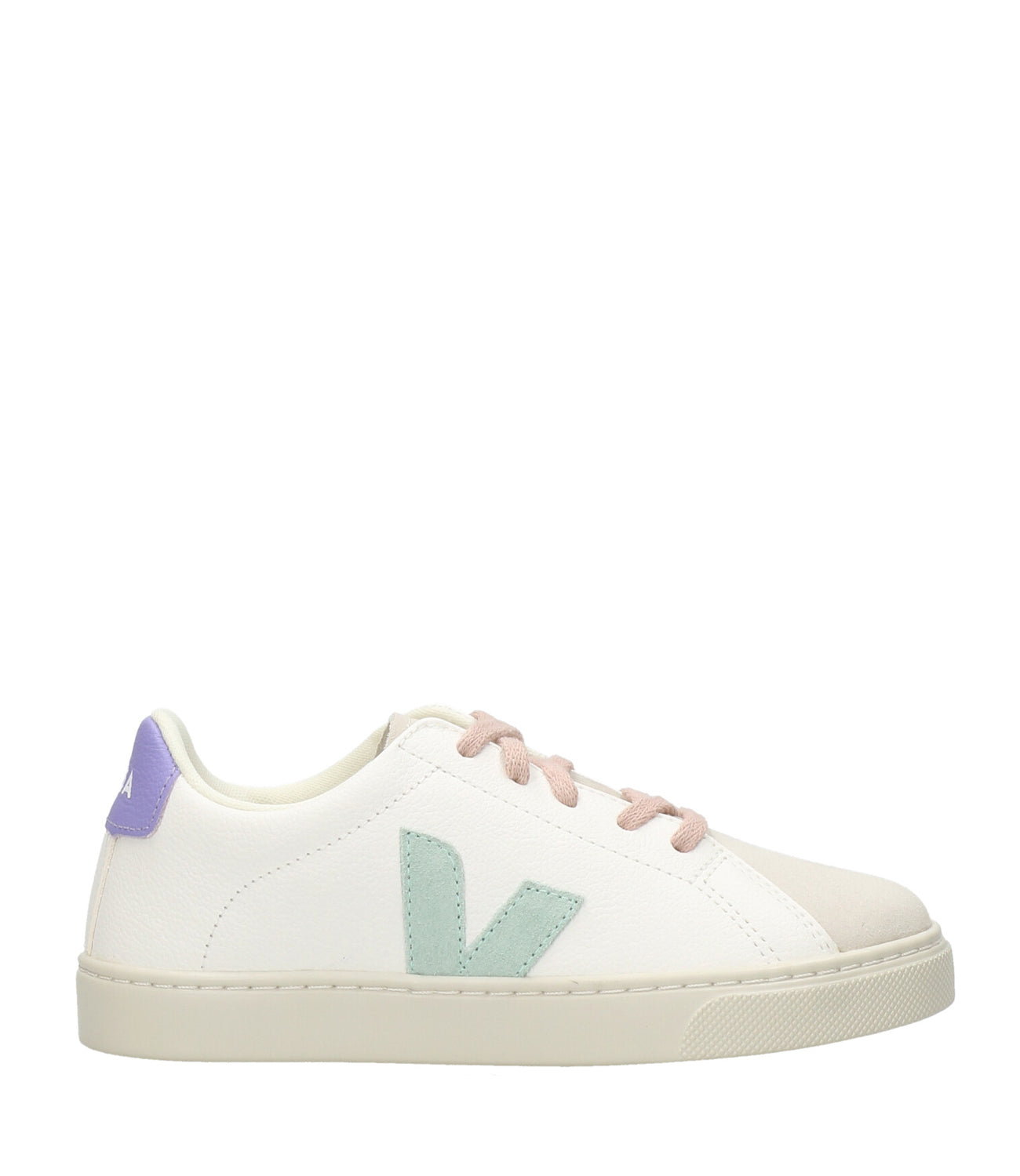 Veja Kids | Esplar Laces Sneakers White, Green and Lavender
