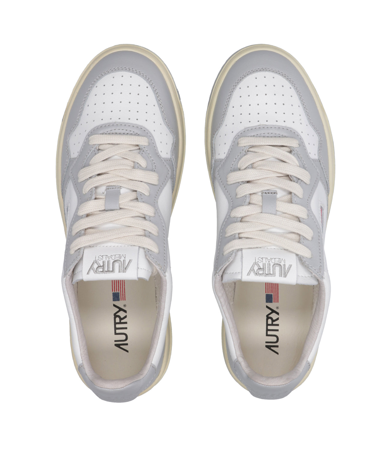 Autry | Medalist Sneakers White and Gray