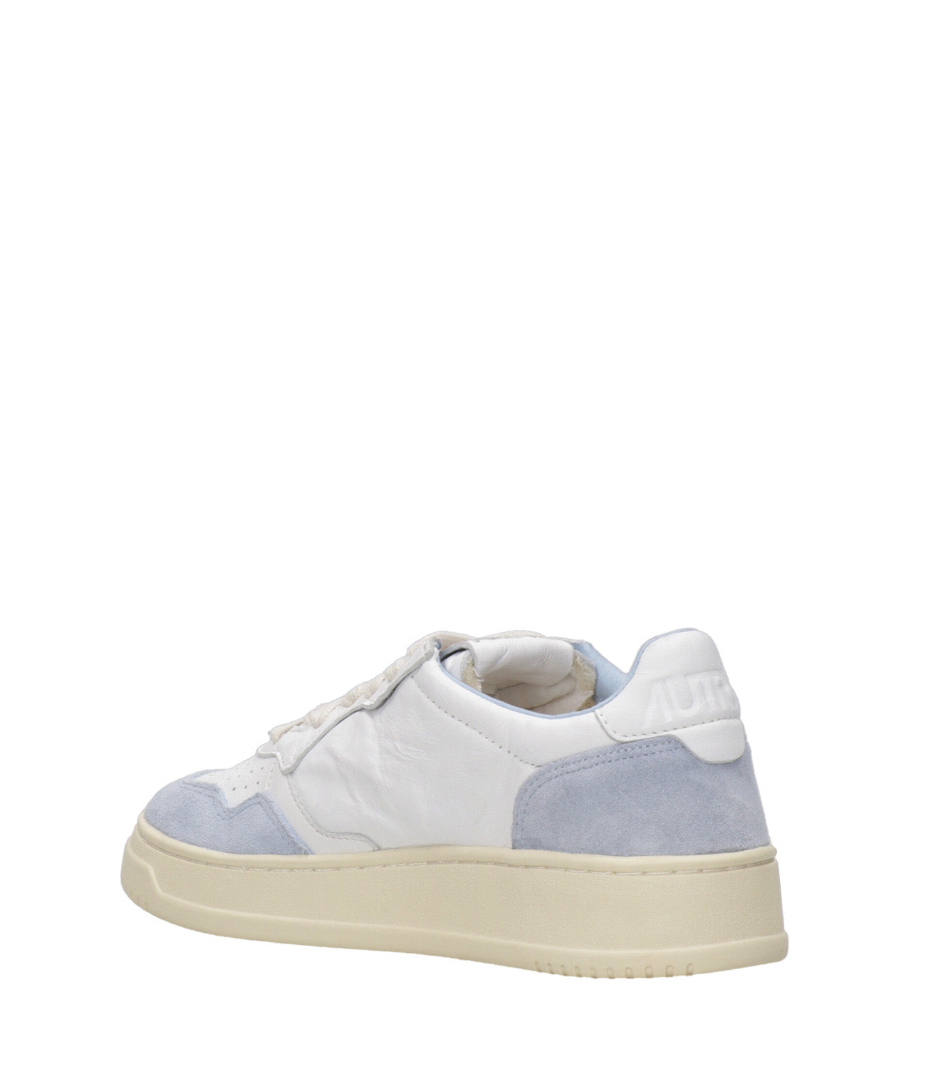 Autry | Medalist Low White and Light Blue Sneakers