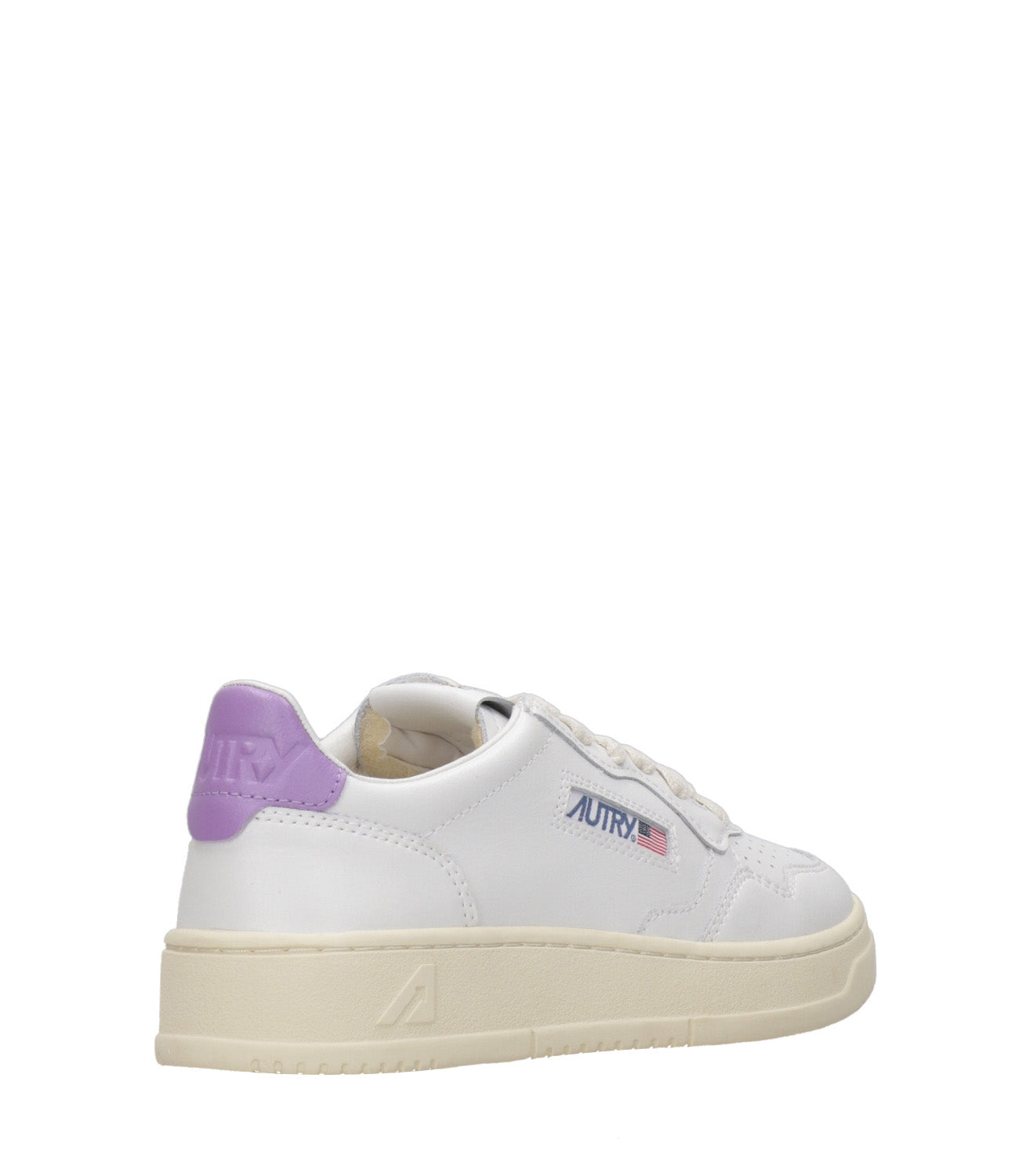 Autry | Medalist Low White and Lilac Sneakers