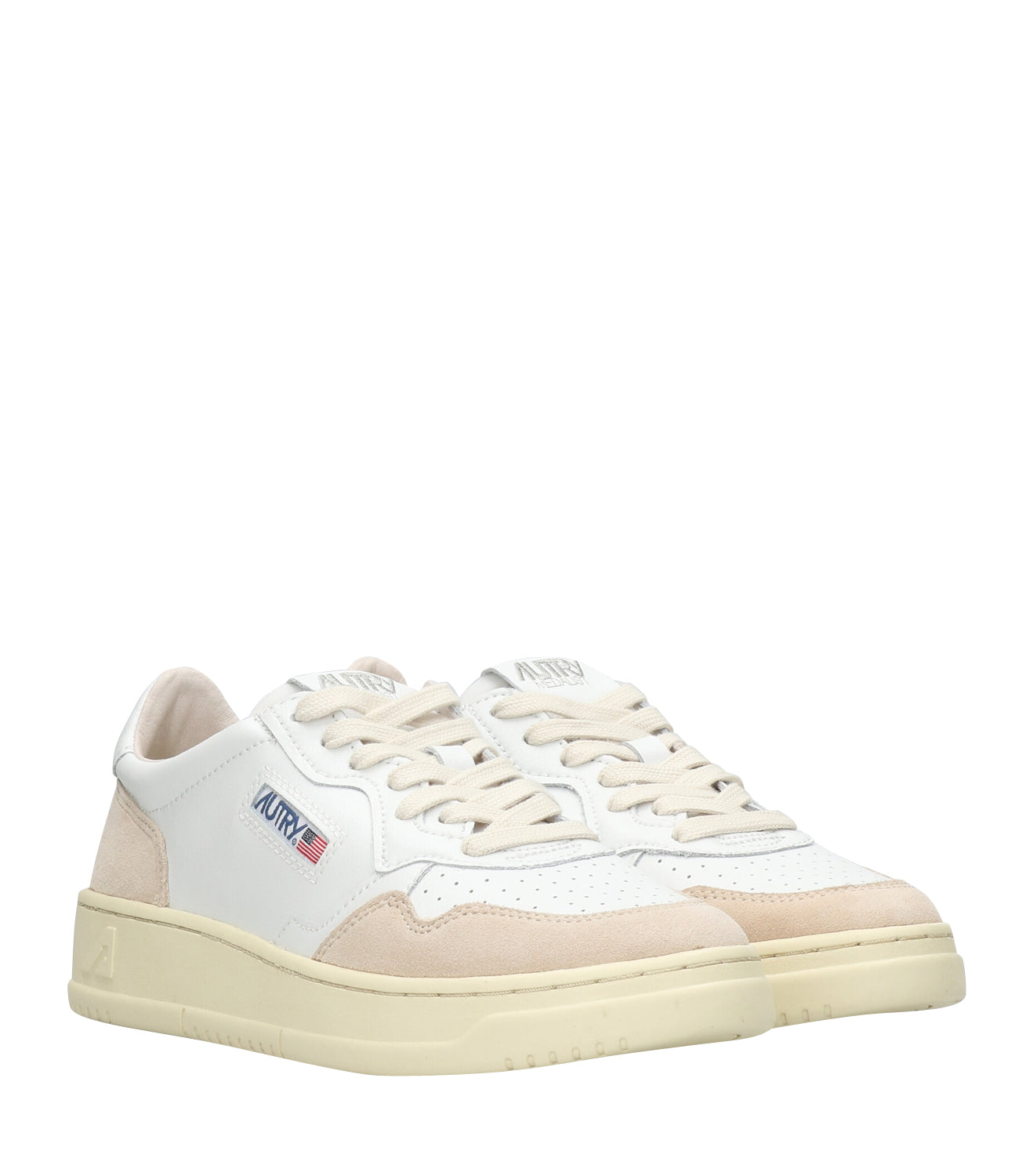 Autry | Sneakers Medalist Low Bianca e Rosa
