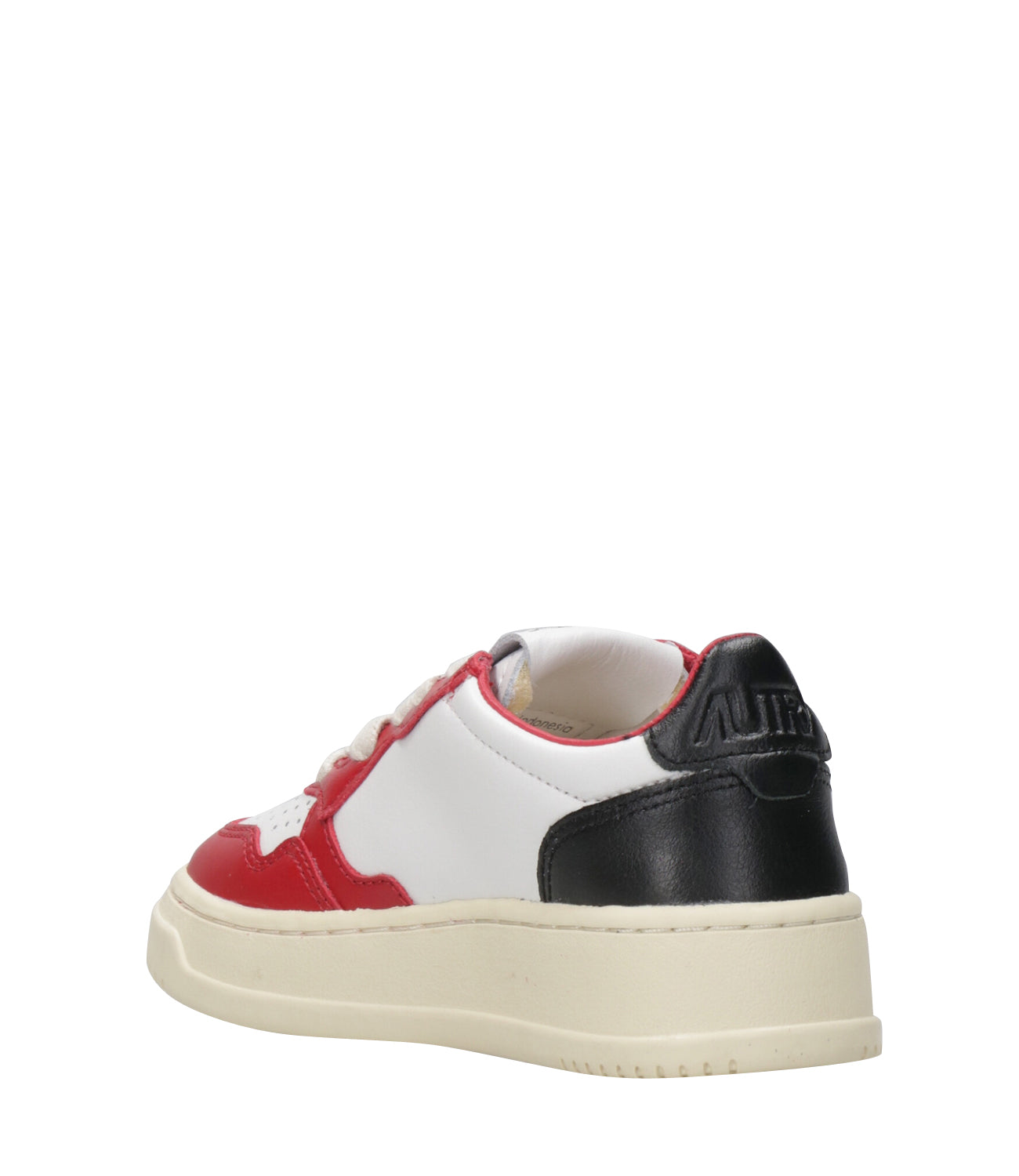Autry Kids | Medalist Low Sneakers White, Red and Black