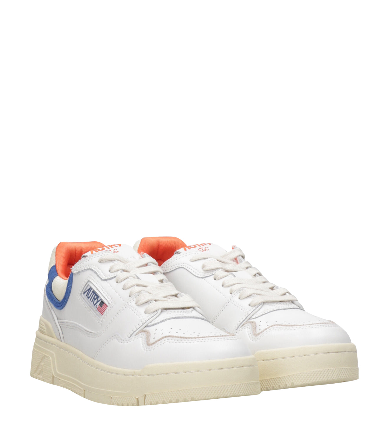 Autry | Sneakers Clc Bianco Arancio e Blu