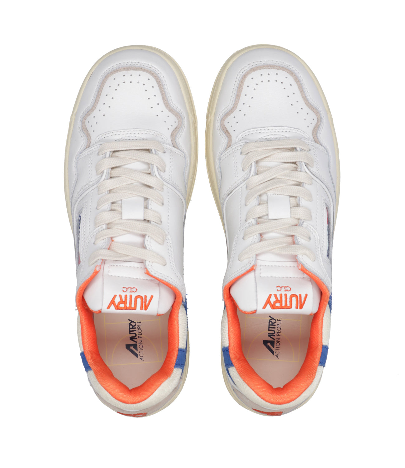 Autry | Sneakers Clc Bianco Arancio e Blu