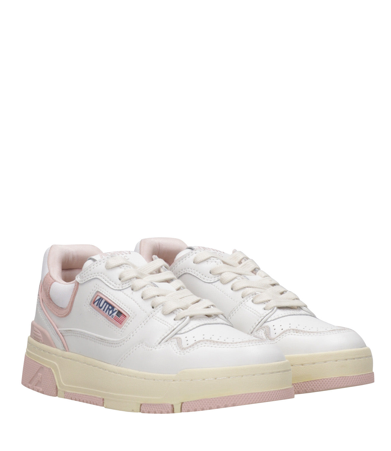 Autry | White Grey and Pink Sneaker