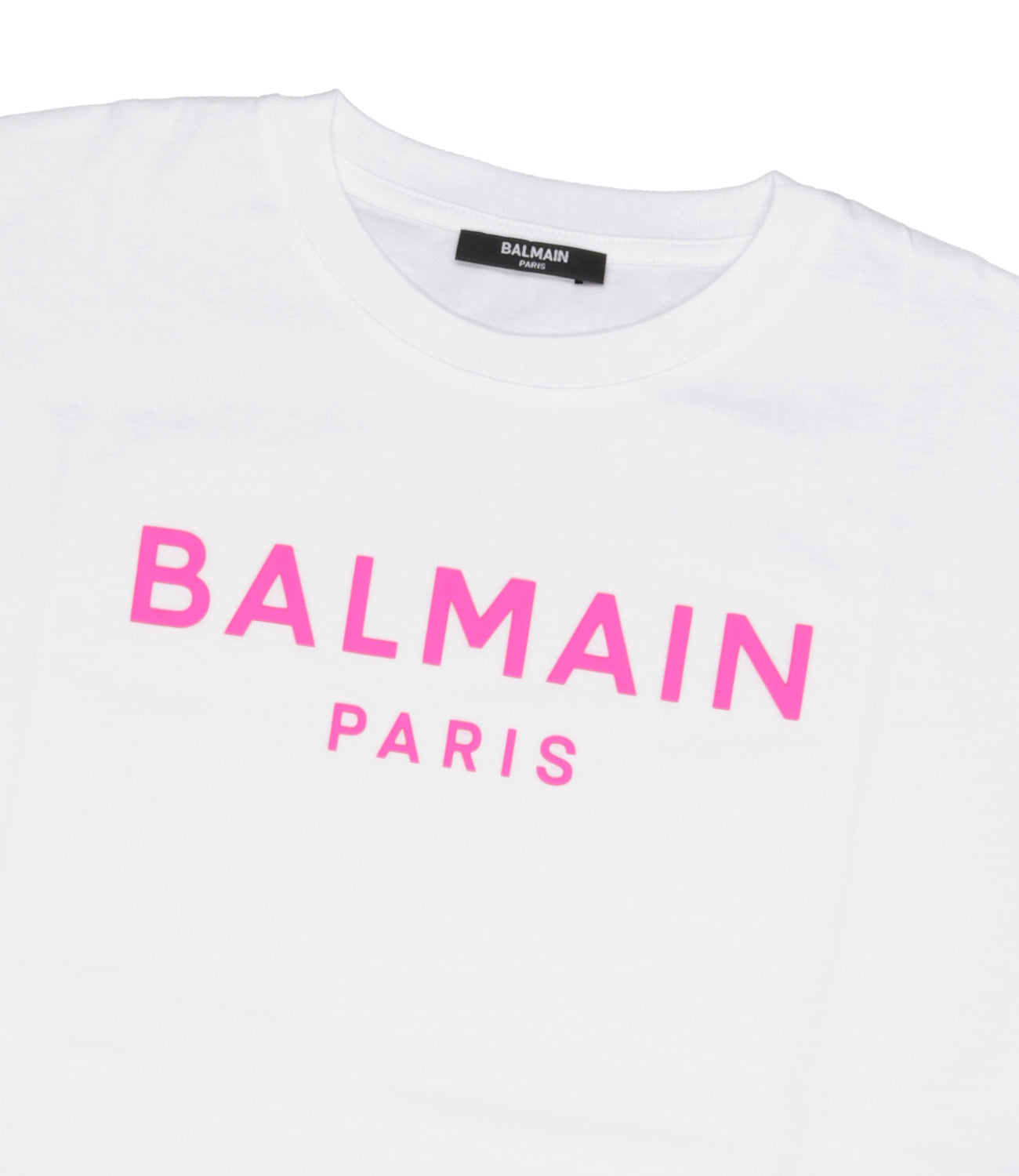 Balmain Kids | White and Fuxia T-Shirt