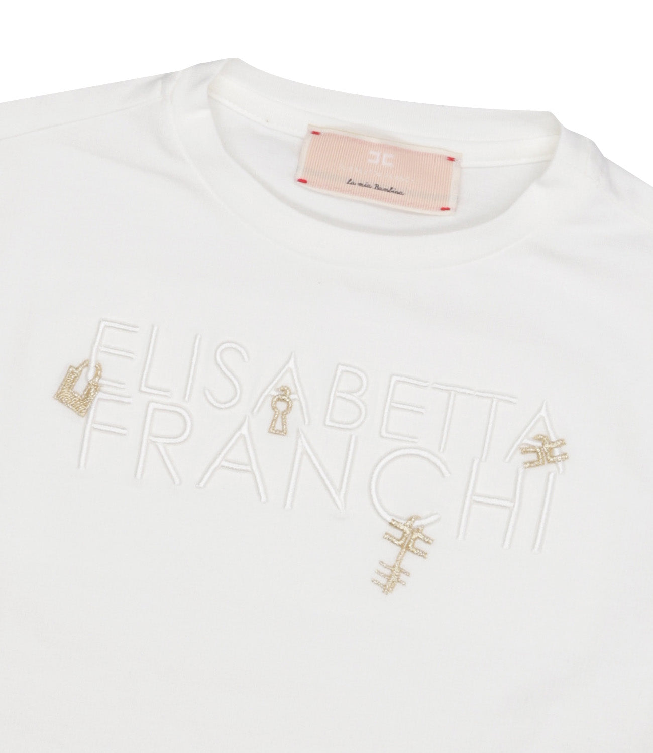 Elisabetta Franchi La Mia Bambina | T-Shirt Panna