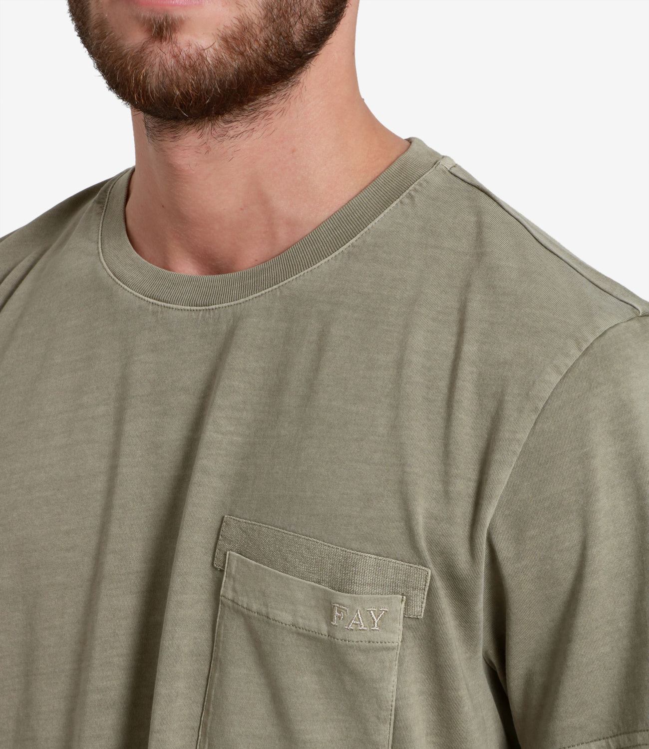Fay | T-Shirt Verde Militare