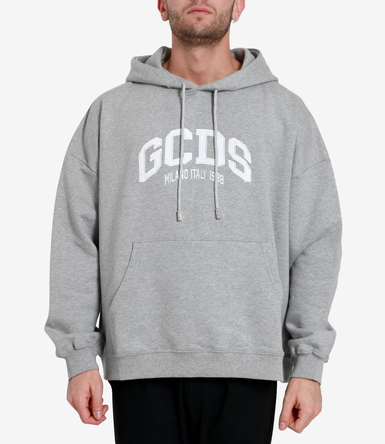 GCDS | Logo Loose Sweatshirt Gray