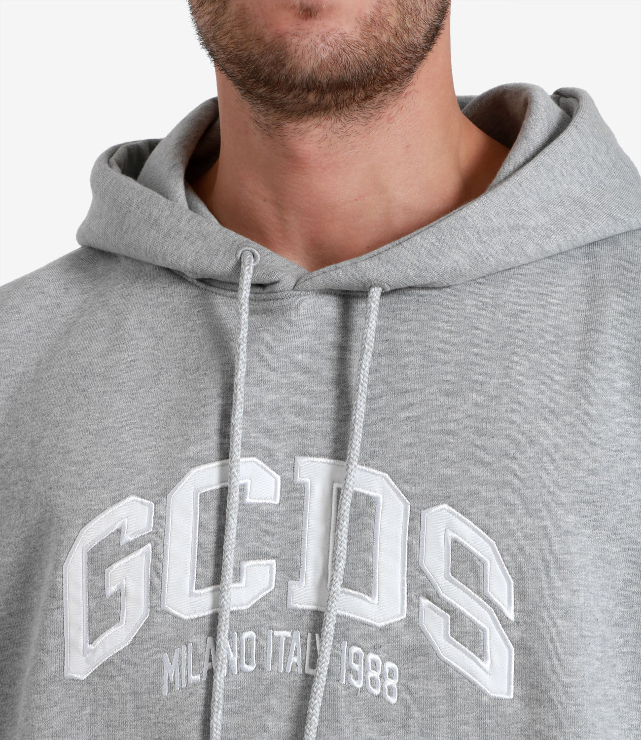 GCDS | Felpa Logo Loose Grigia