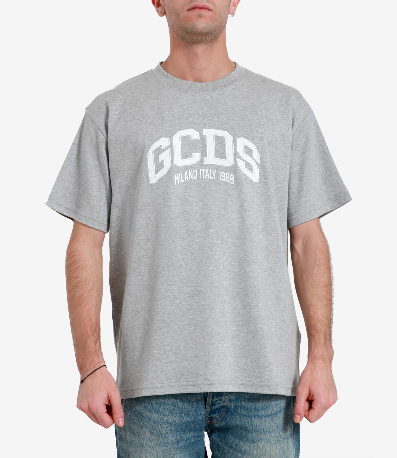 GCDS | Grey Loose Logo T-Shirt