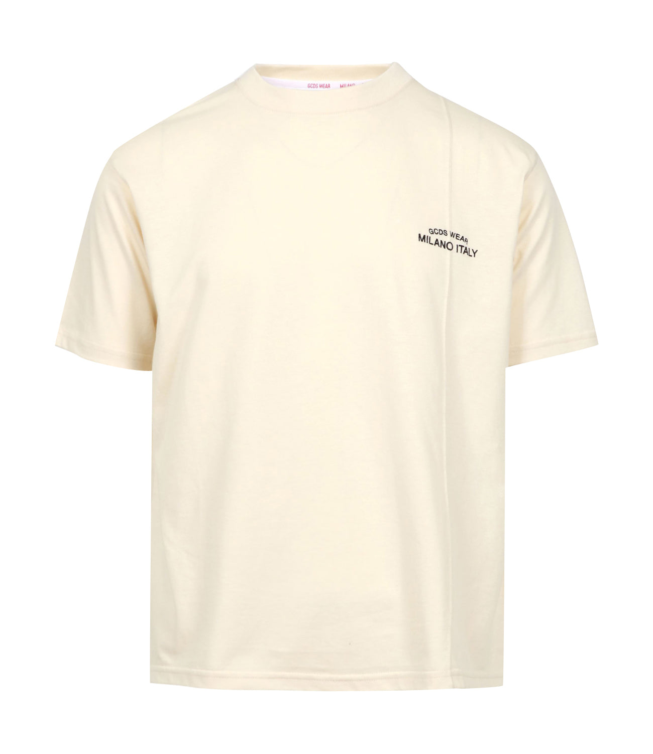 GCDS | T-Shirt Emboidered Loose Cream