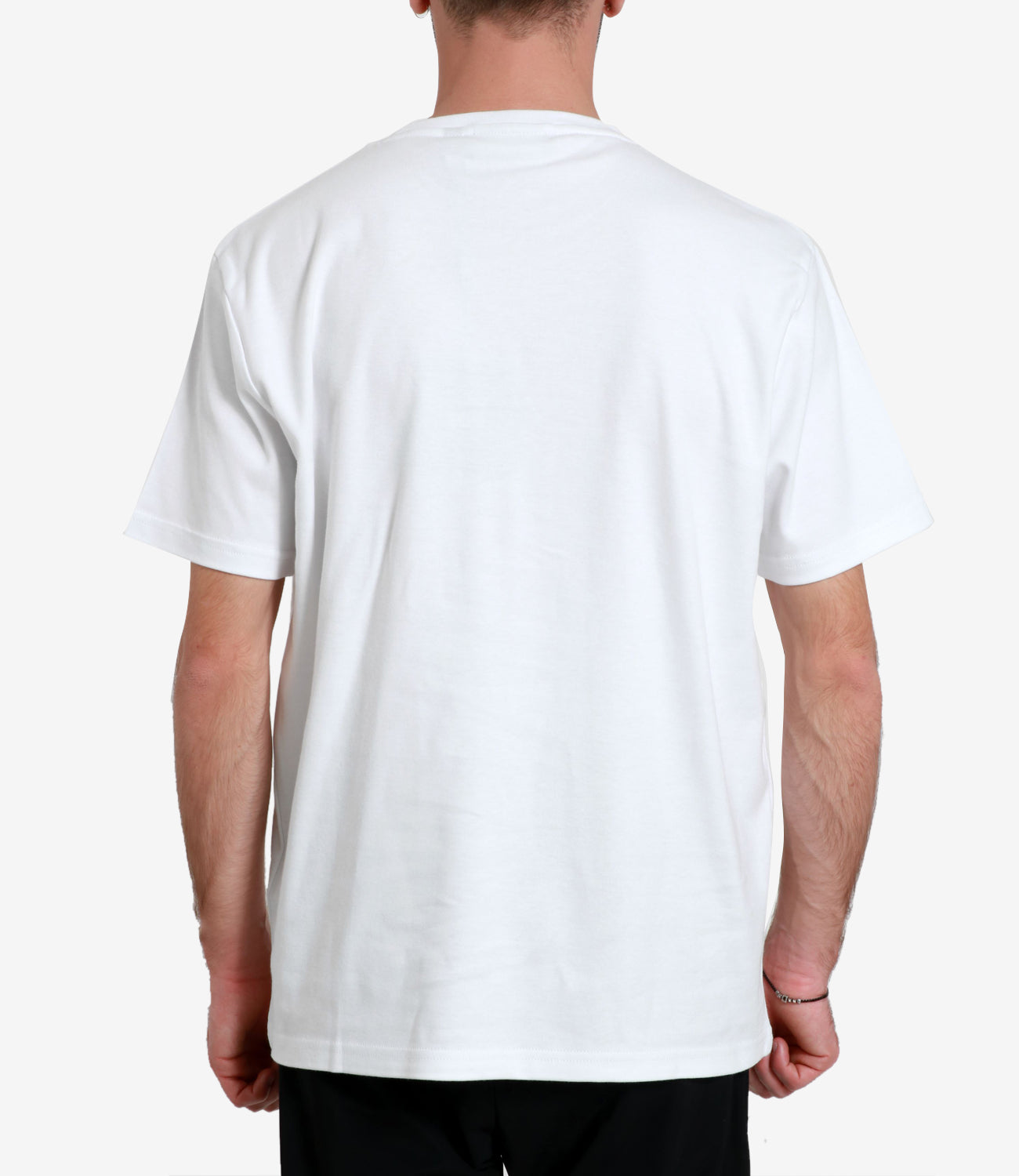 GCDS | T-Shirt Basic Logo Regular Bianca