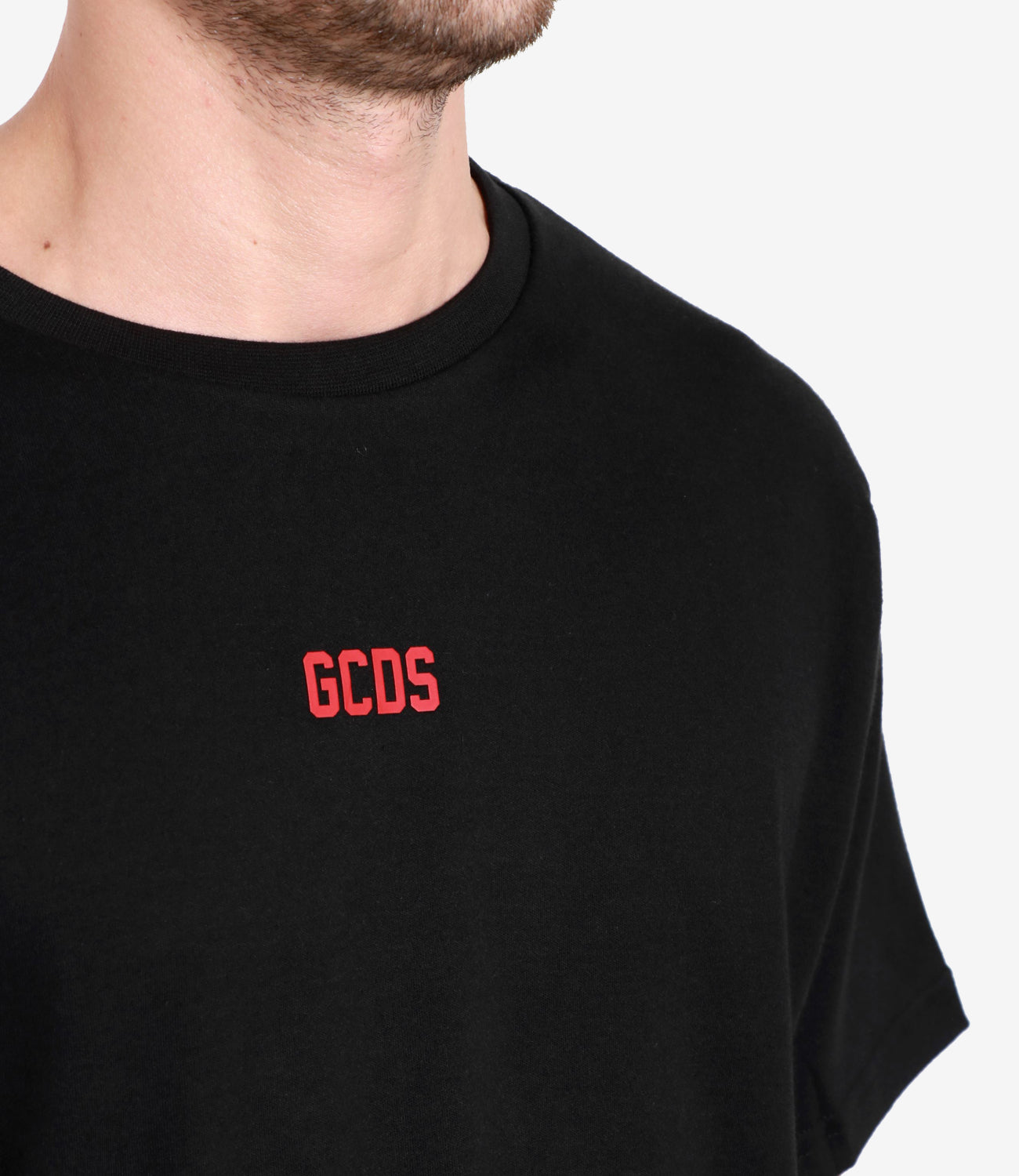 GCDS | T-Shirt Basic Logo Regular Nera