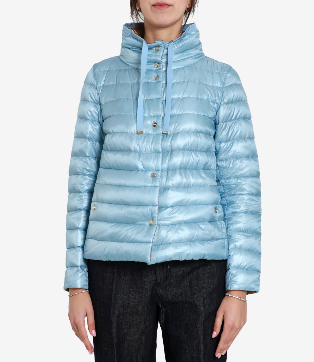 Herno | Light Blue and Camel Down Jacket