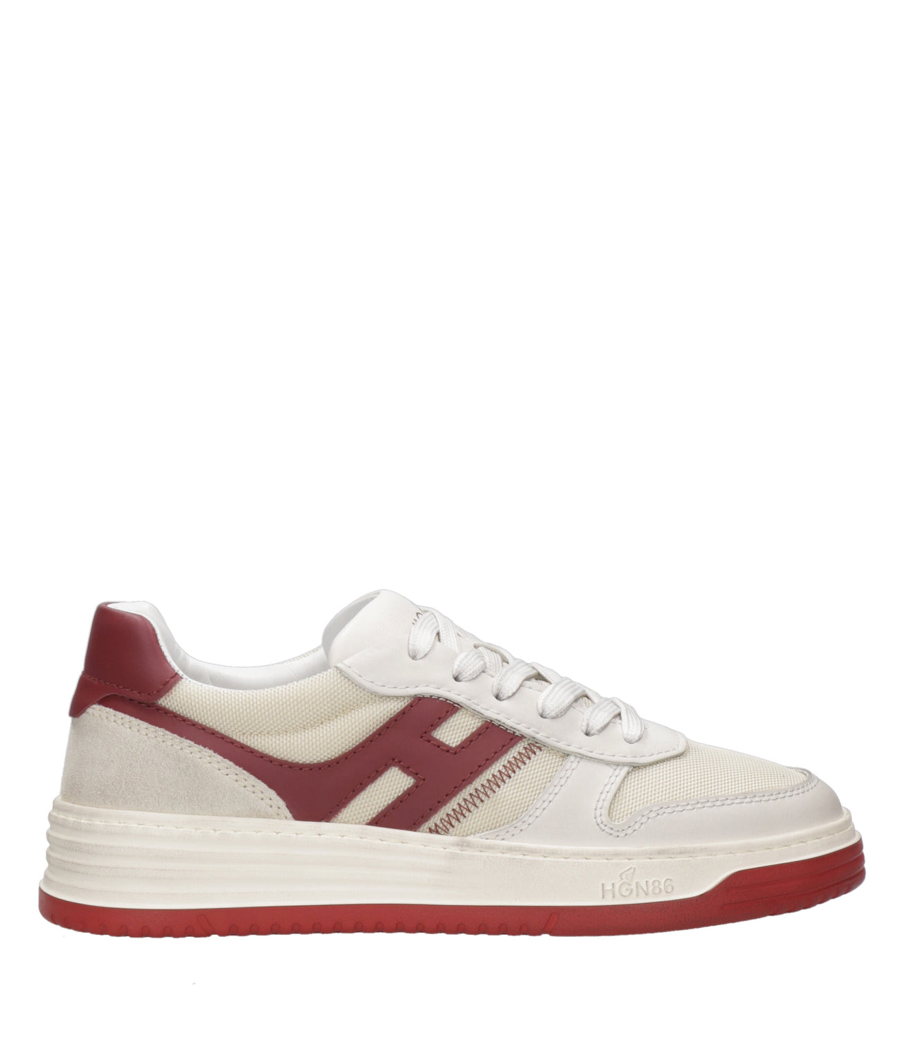 Hogan | Sneakers H630 Beige and Red