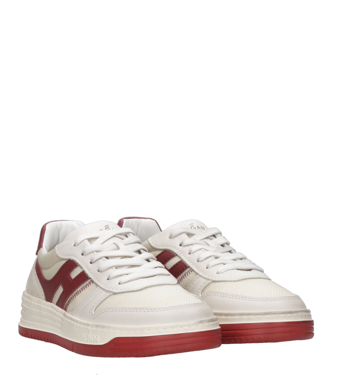 Hogan | Sneakers H630 Beige and Red