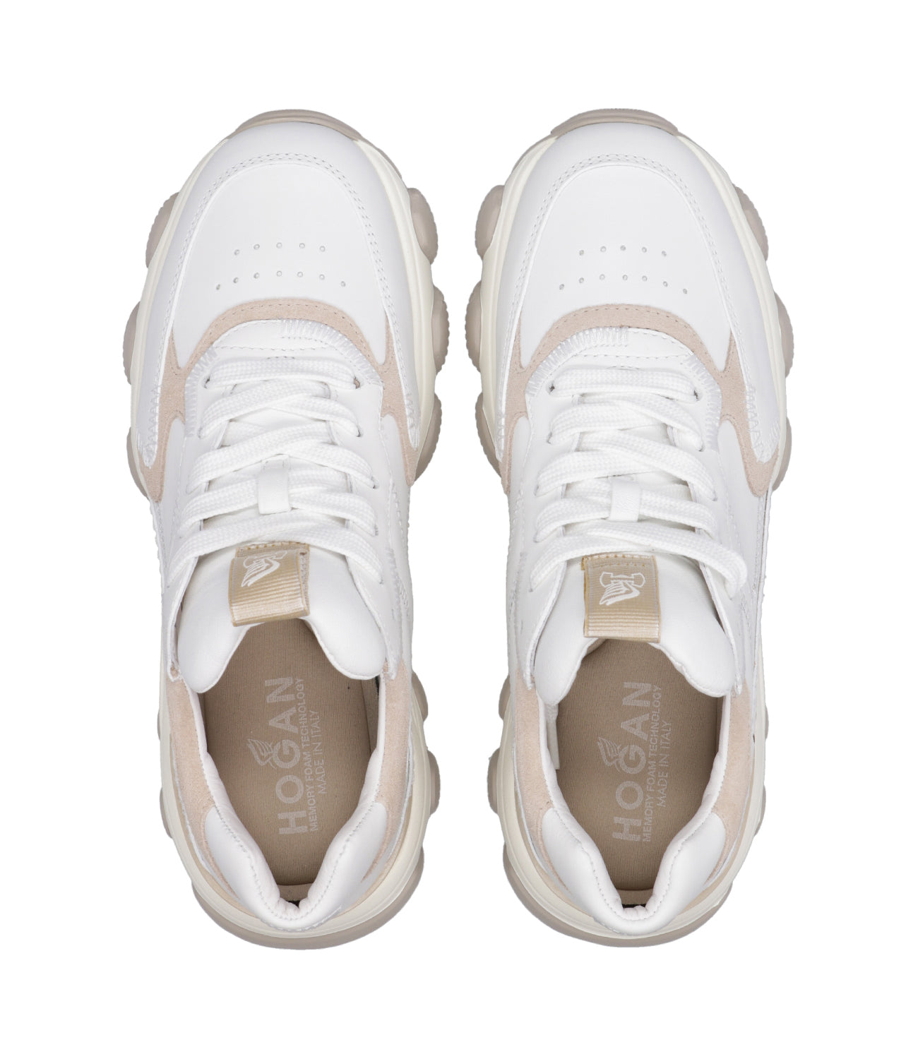 Hogan | Hyperactive Sneakers Beige and White