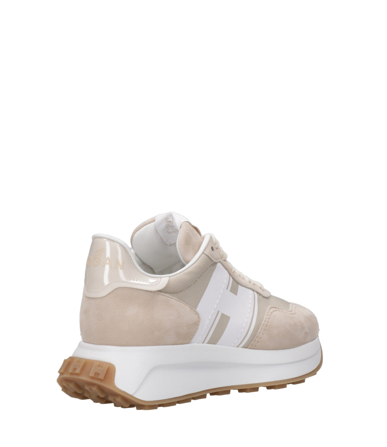 Hogan | H641 White and Beige Sneakers