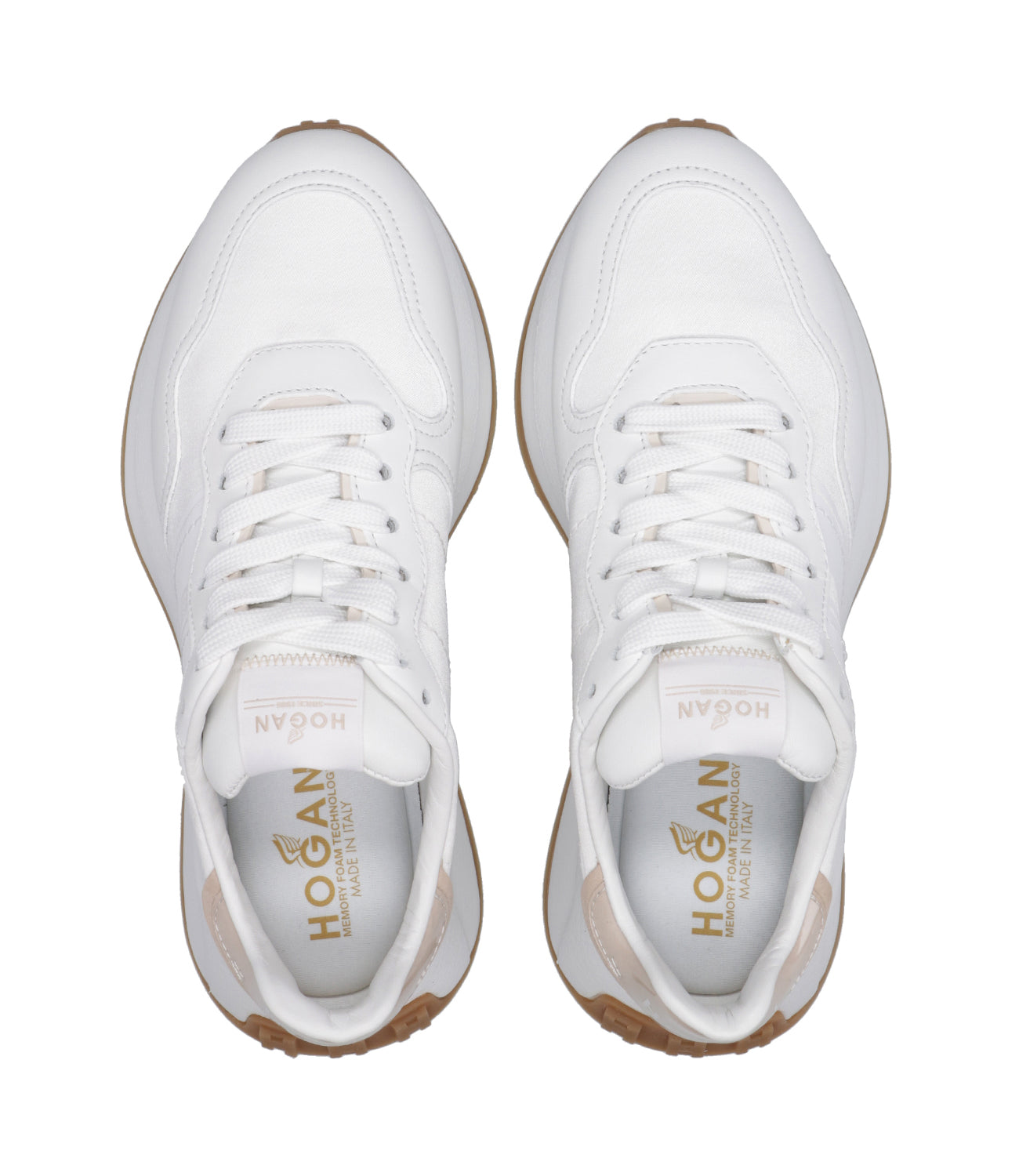 Hogan | H641 White and Beige Sneakers
