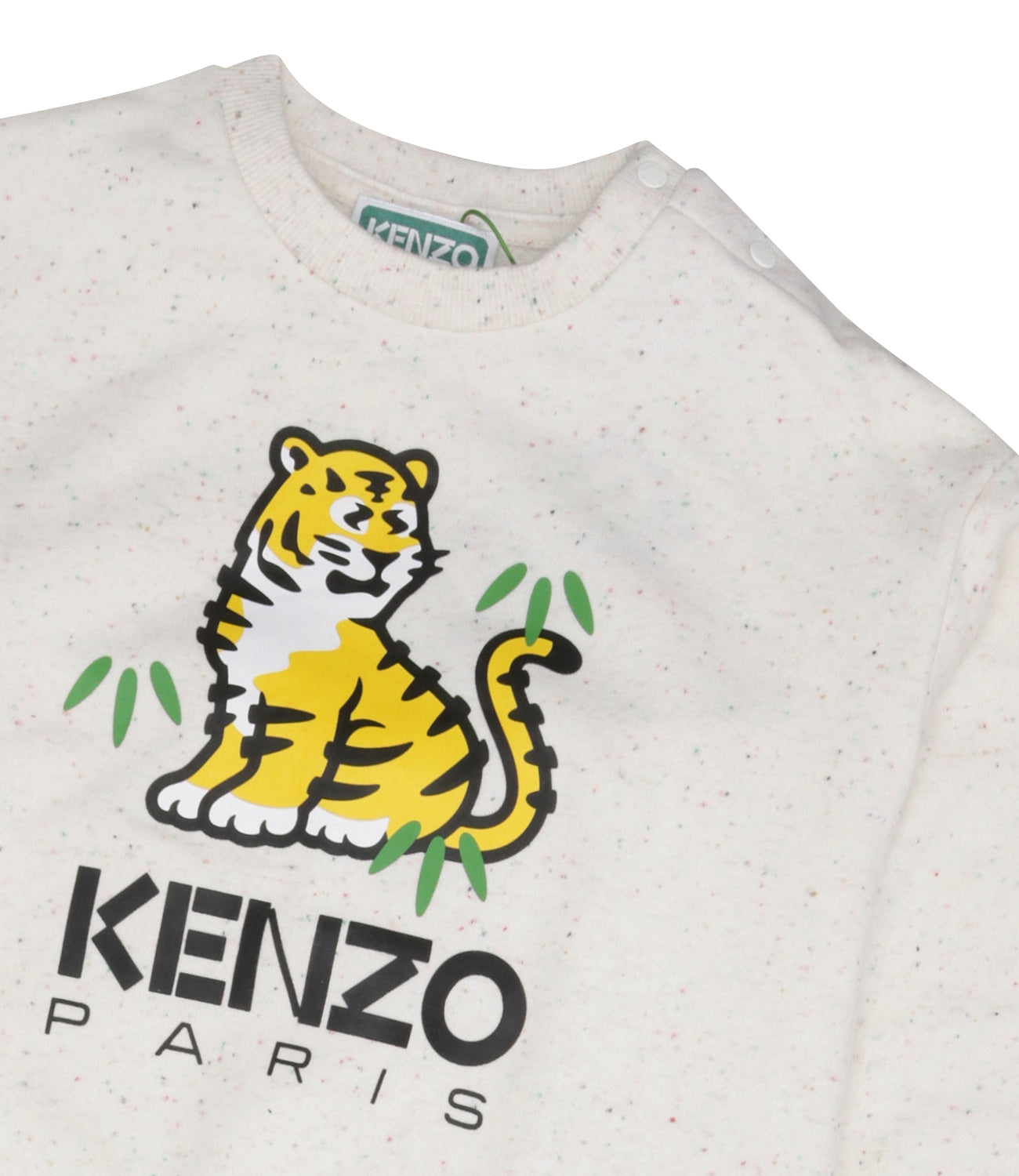 Kenzo Kids | Set Felpa e Pantalone Wicker Panna e Giallo