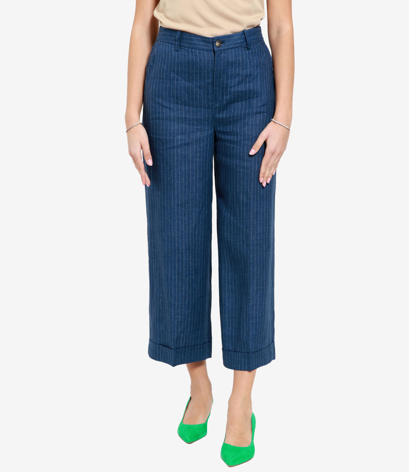 Lauren Ralph Lauren | Blue and White Trousers