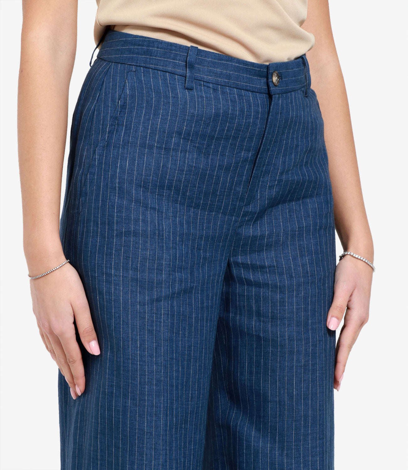 Lauren Ralph Lauren | Blue and White Trousers