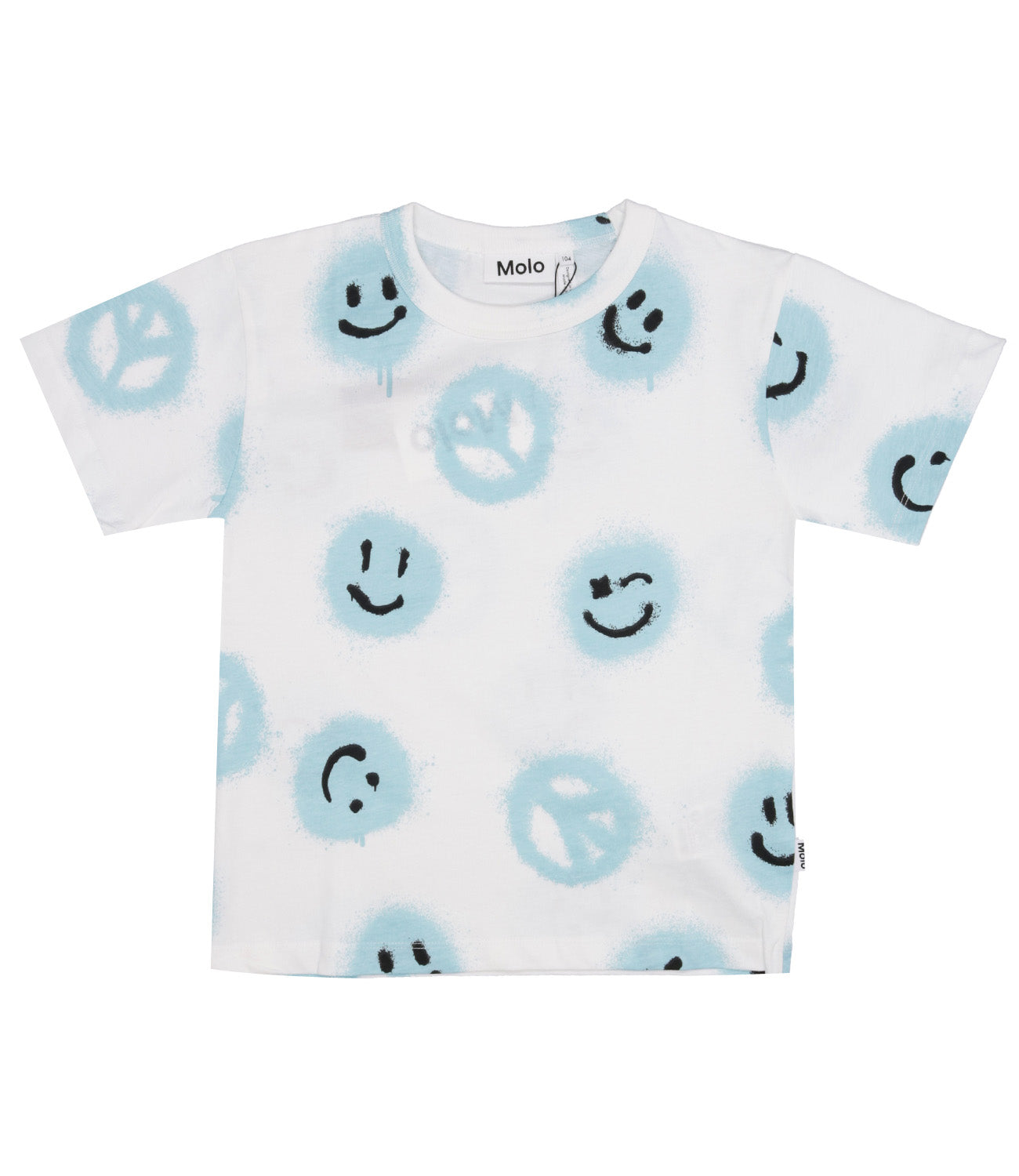 Molo | Riley T-Shirt White and Light Blue