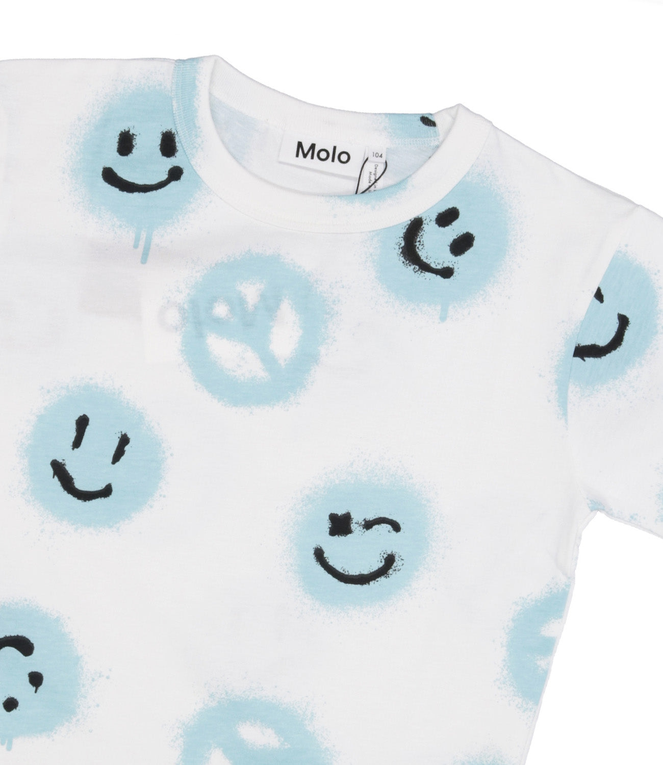Molo | T-Shirt Riley Bianco e Celeste