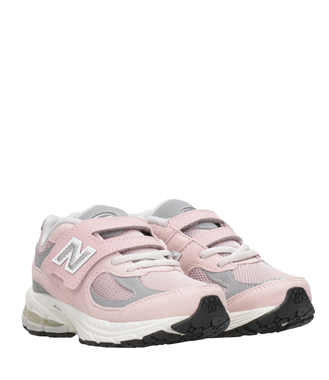 New Balance Kids | 2002 Hook and Loop Pink and Gray Sneakers