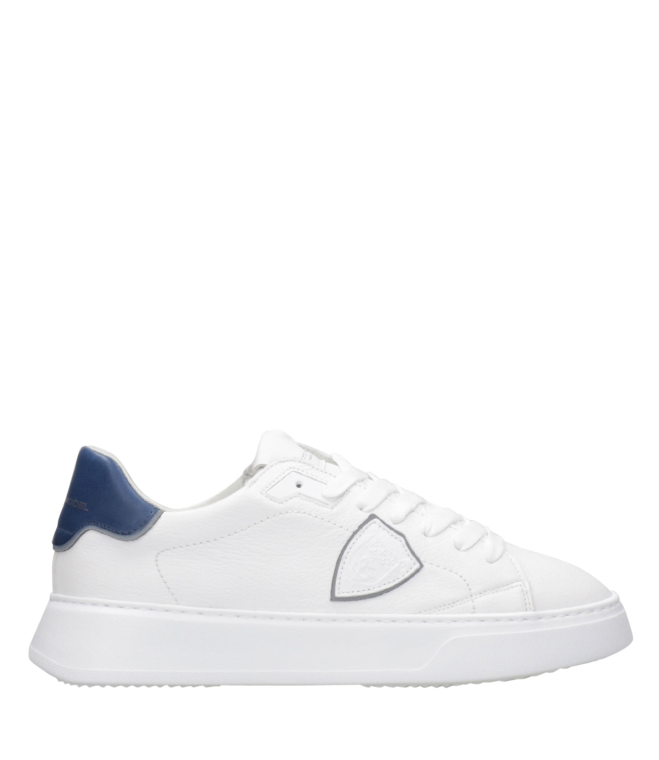 Philippe Model | Temple Low White and Blue Sneakers