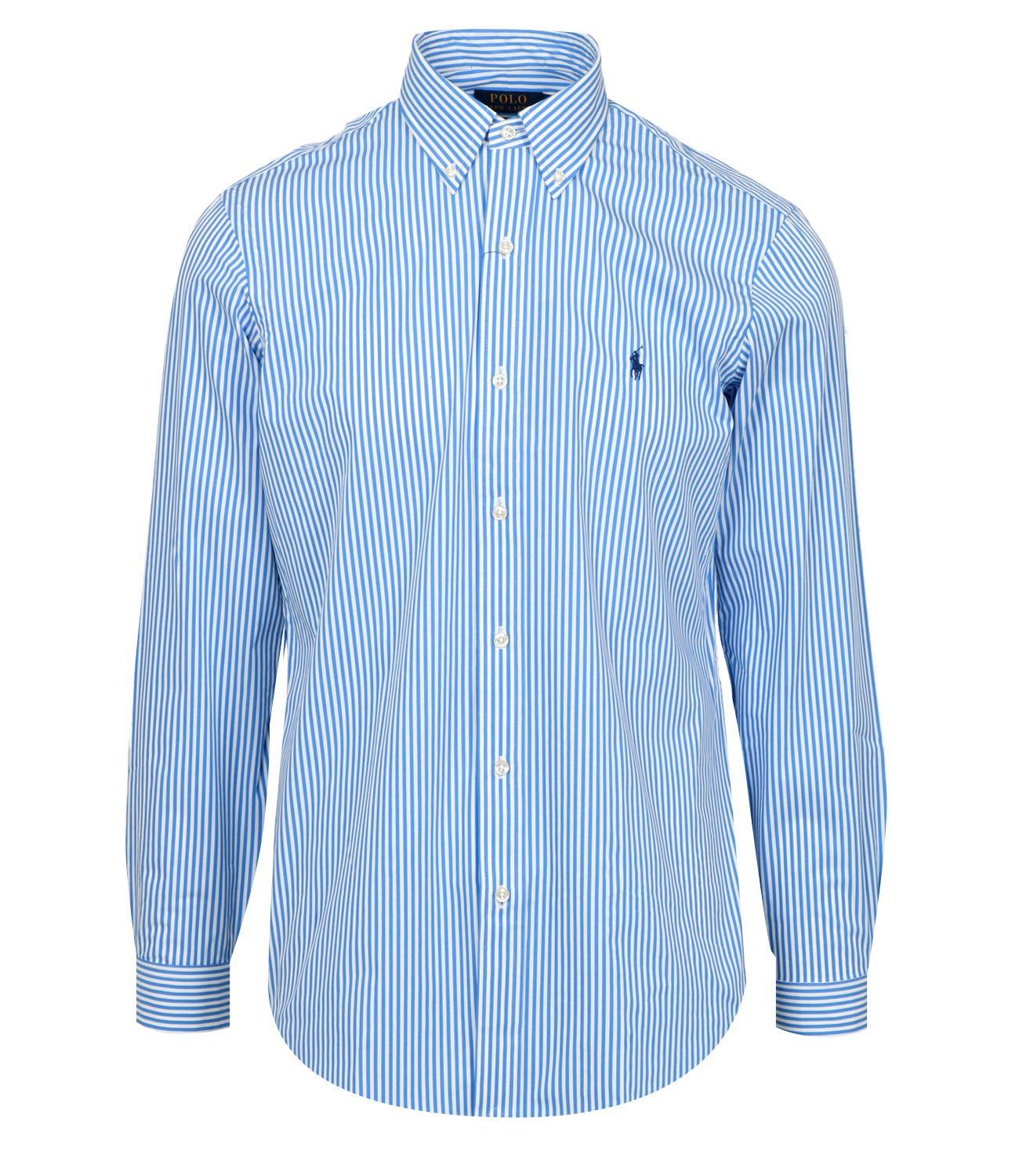 Polo Ralph Lauren | Blue and White Custom Fit Shirt