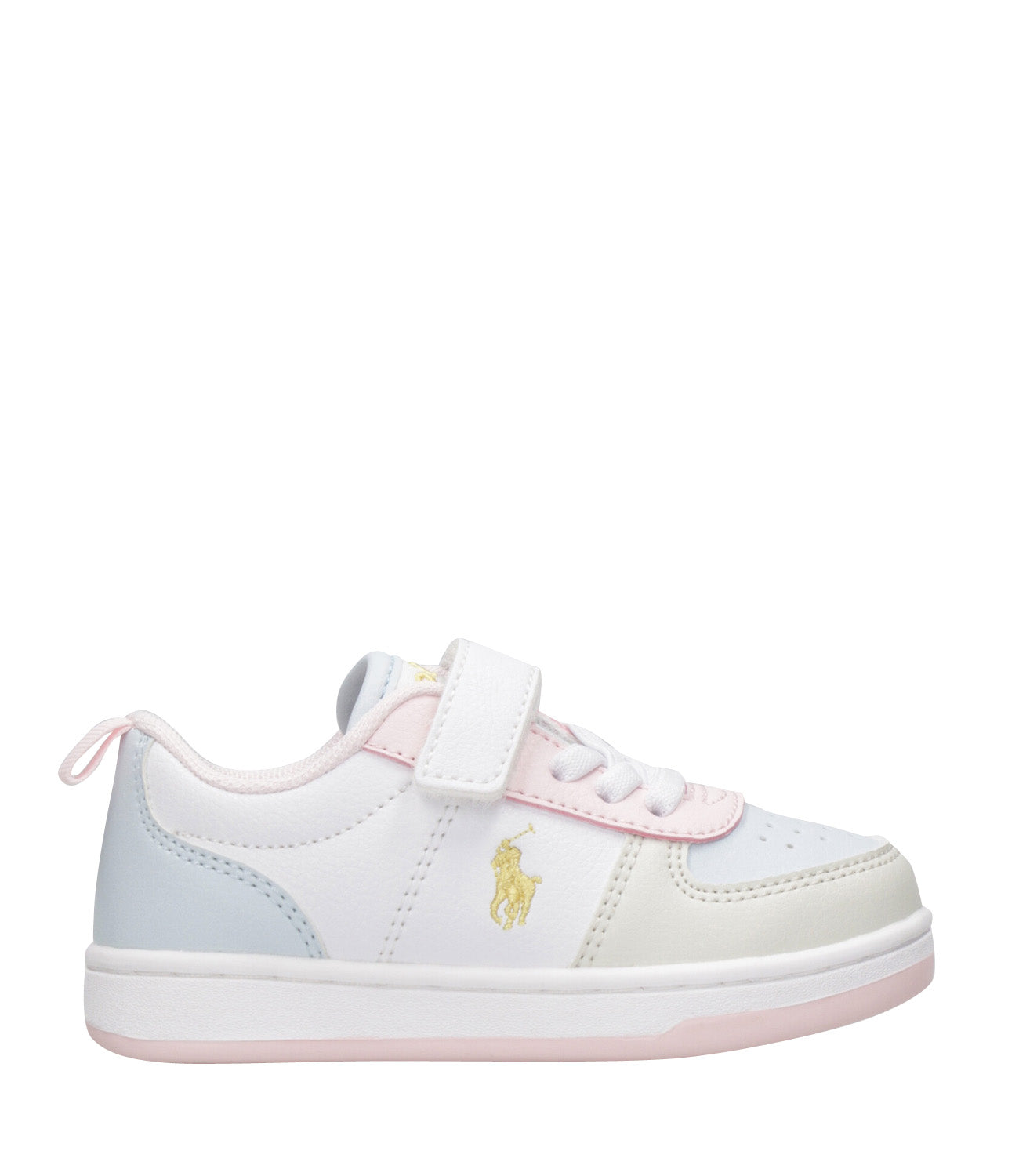 Ralph Lauren Childrenswear | Sneakers Court II PS Bianco e Rosa