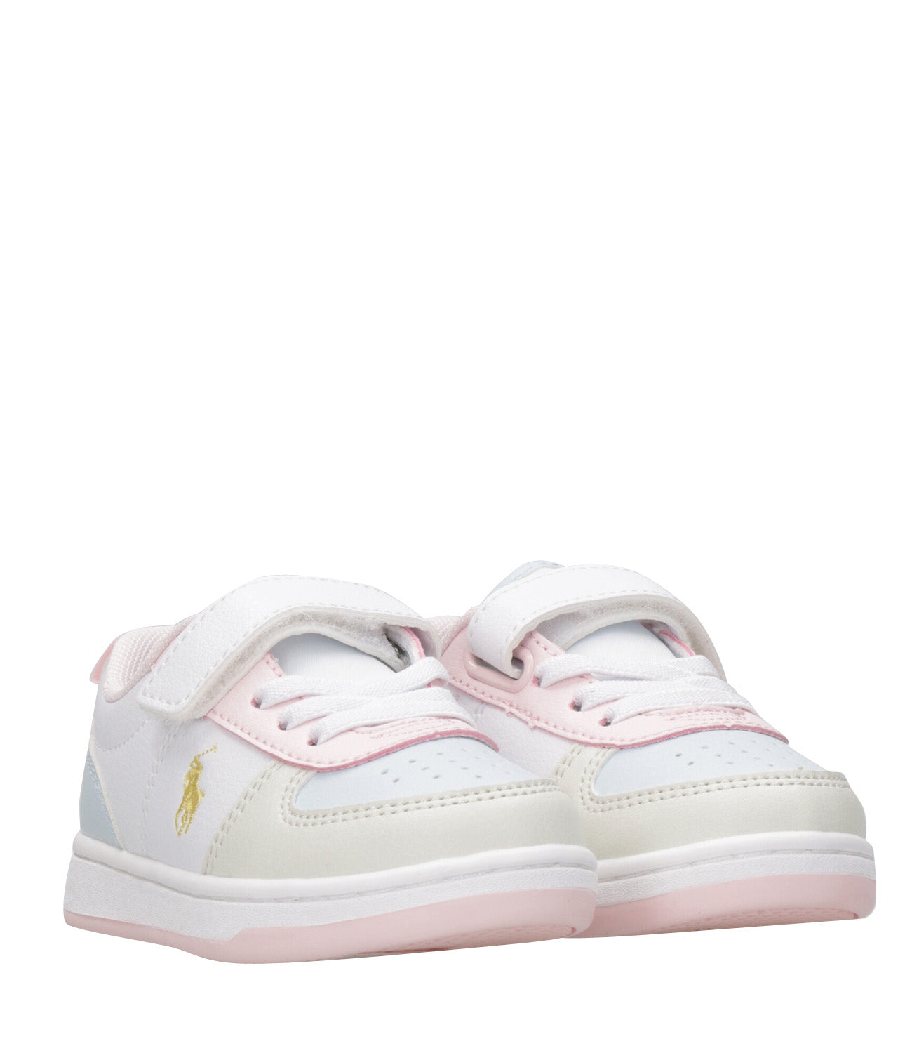 Ralph Lauren Childrenswear | Sneakers Court II PS White and Pink