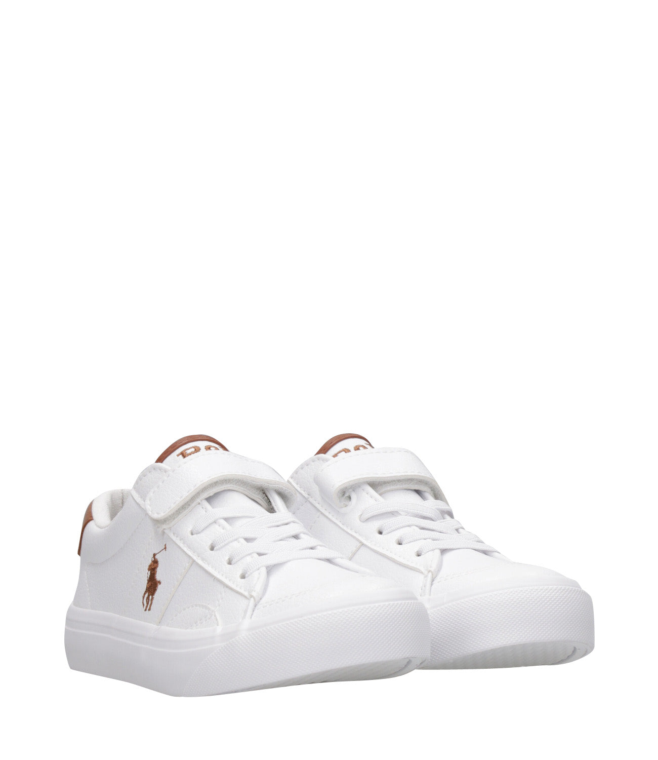 Ralph Lauren Childrenswear | Sneakers Ryley PS White and Brown