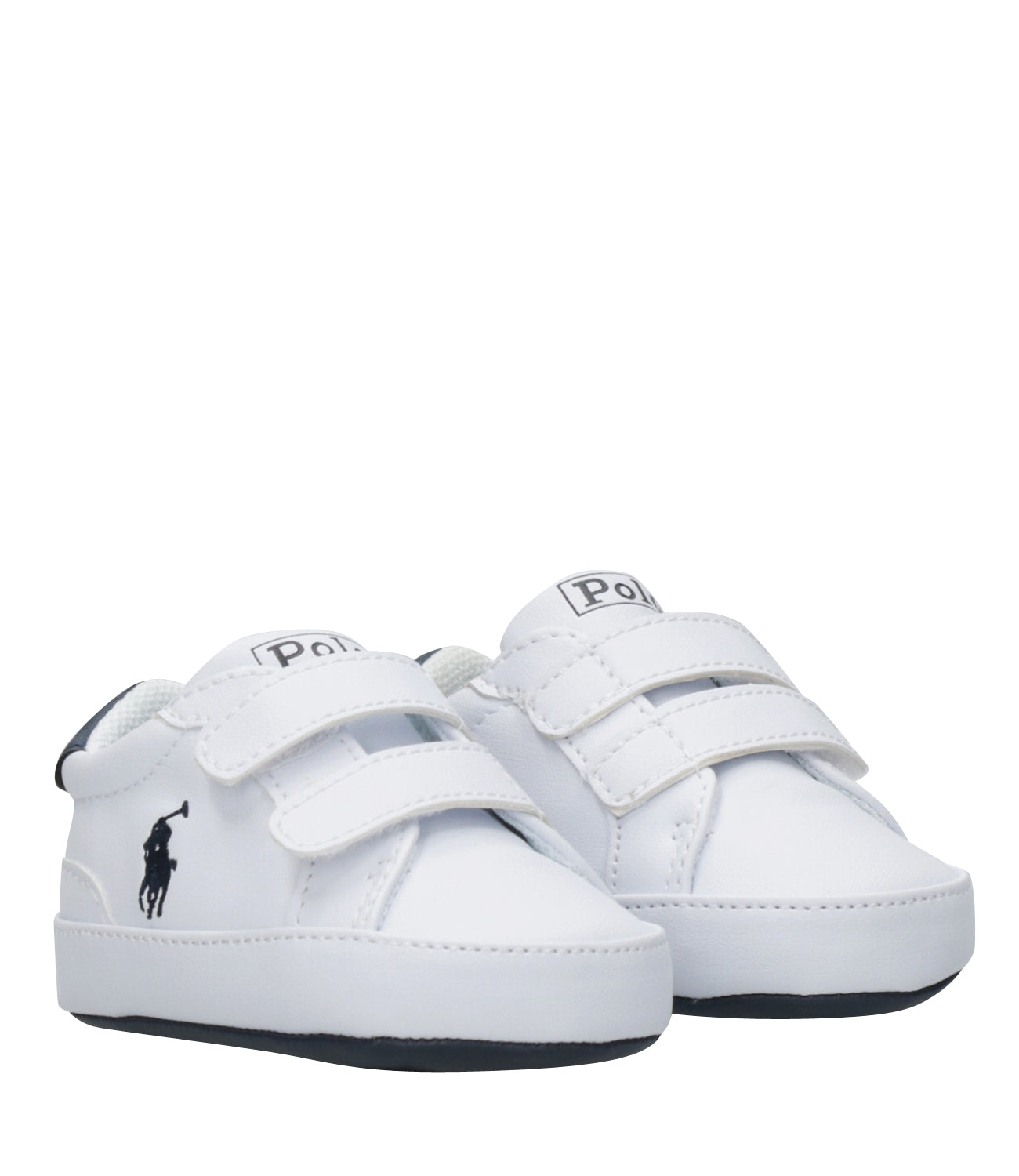 Ralph Lauren Childrenswear | Heritage Court II EZ Sneakers White and Navy Blue