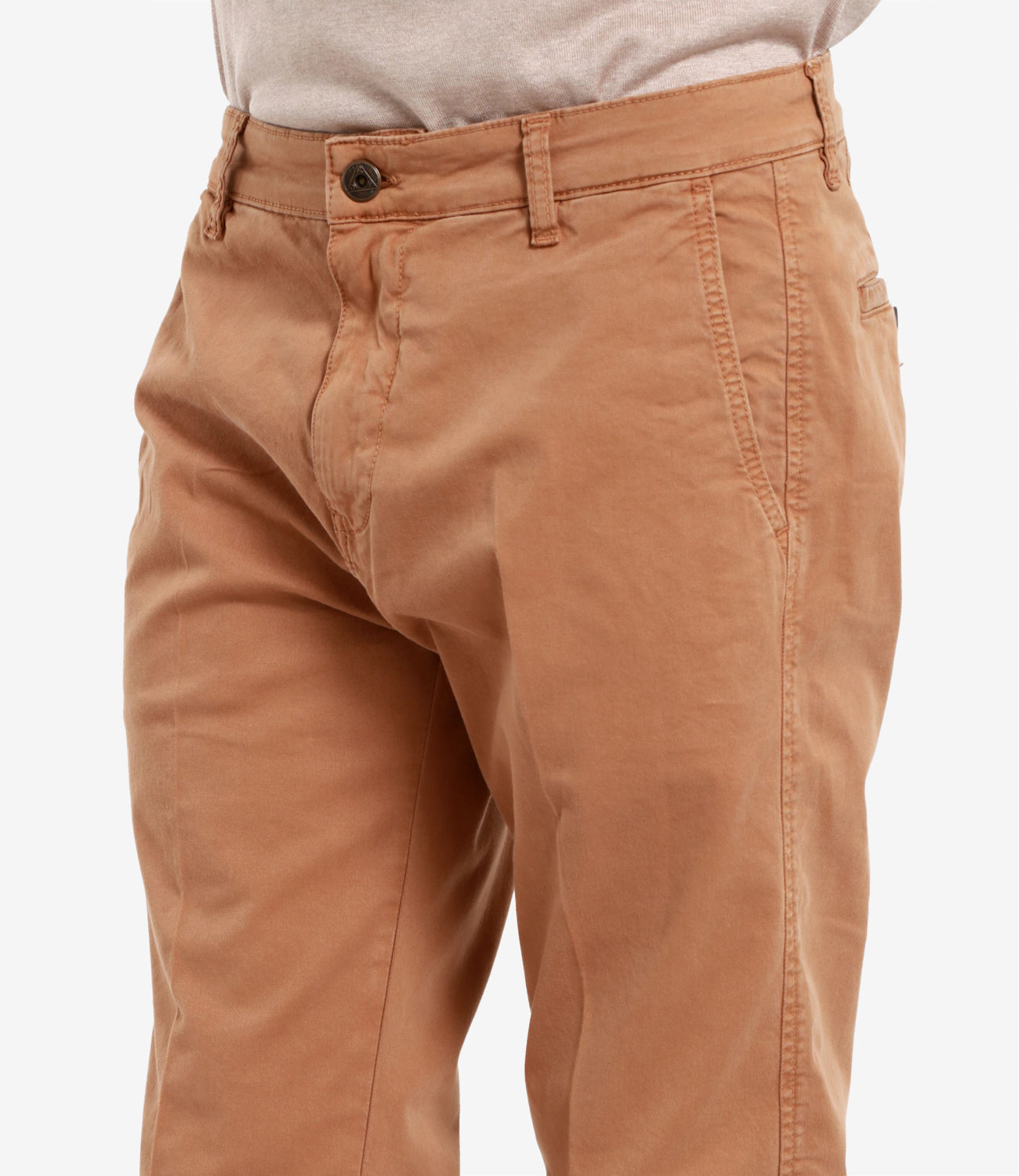 Roy Roger's | Smart Tobacco Chino Trousers