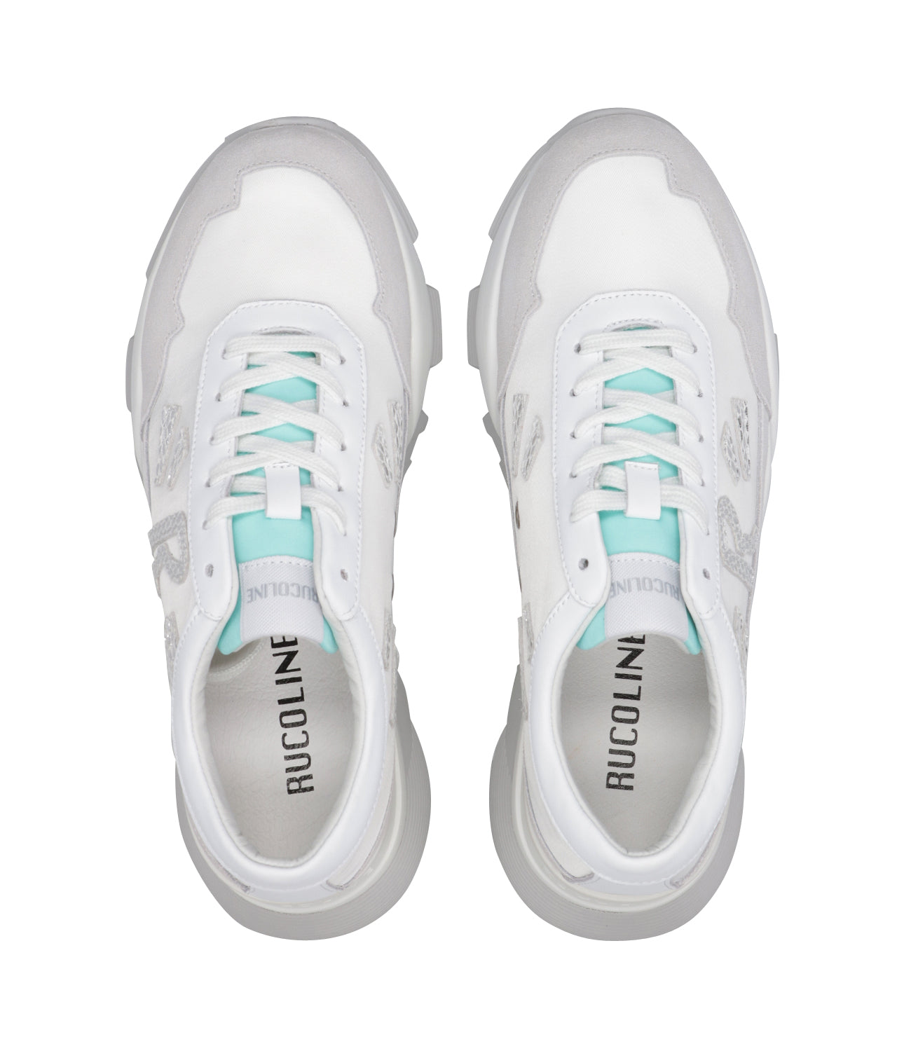Rucoline | Sneakers Aki Berus White and Light Blue