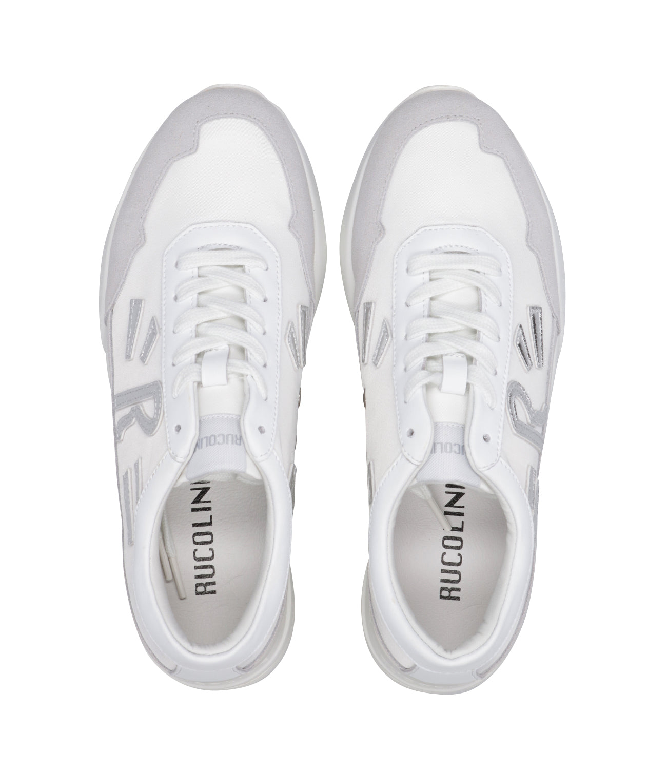 Rucoline | Sneakers R-Evolve Bomber White and Silver