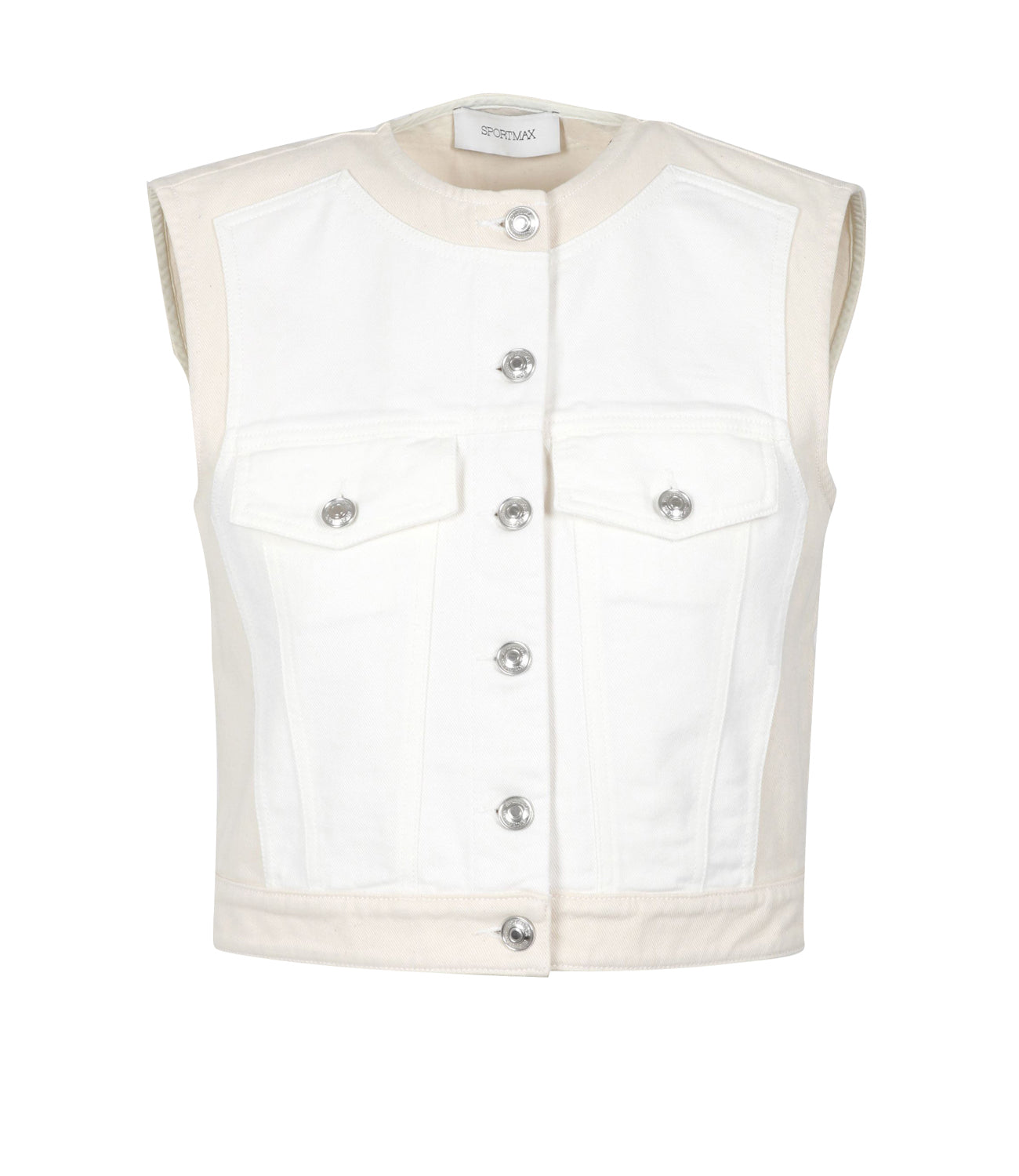 Sportmax | White and Cream Ascent Vest