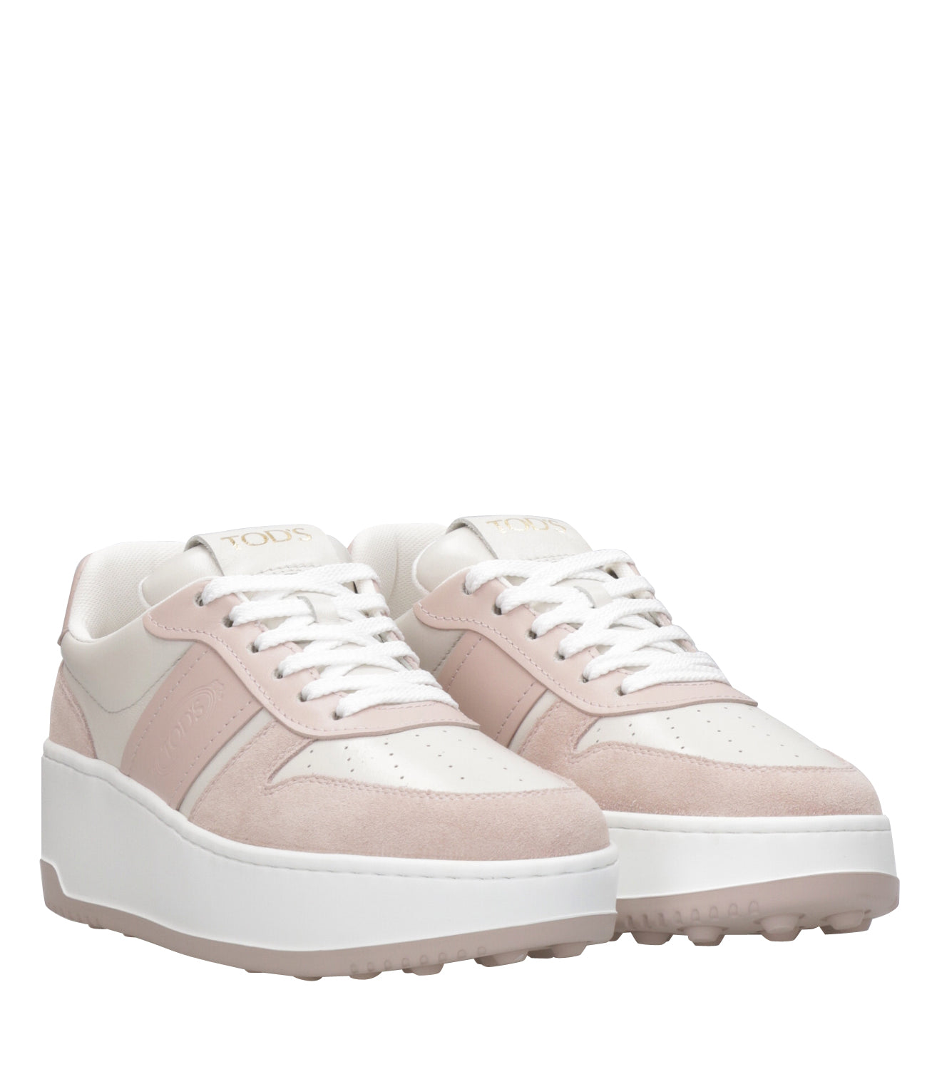 Tod's | White and Pink Sneakers