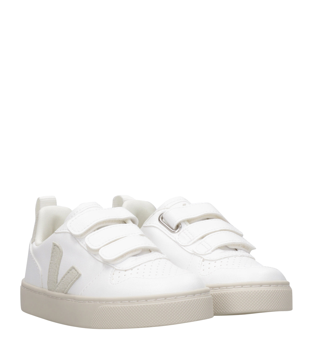 Veja Kids | Sneakers V-10 Velcro White and Ivory