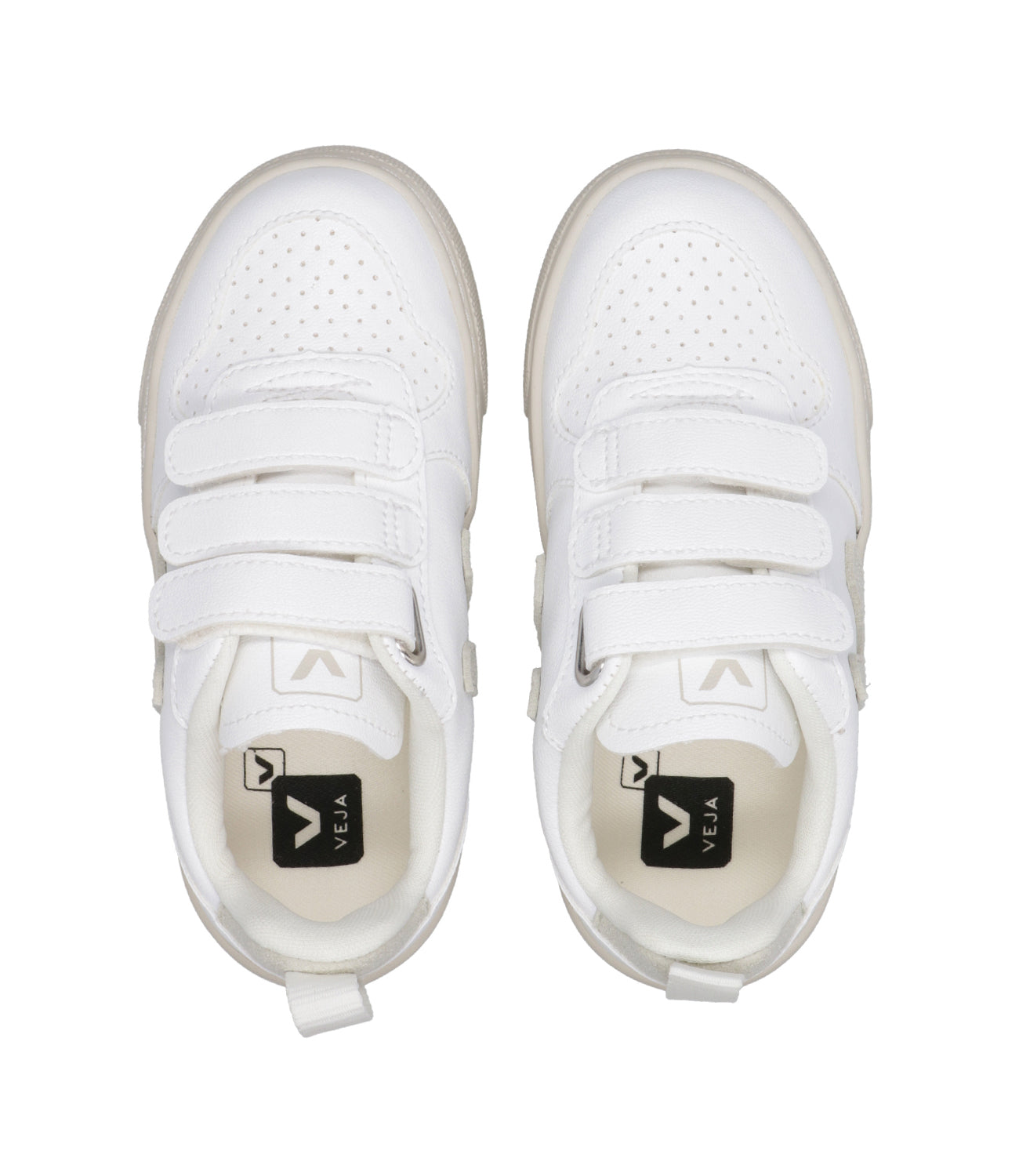 Veja Kids | Sneakers V-10 Velcro White and Ivory